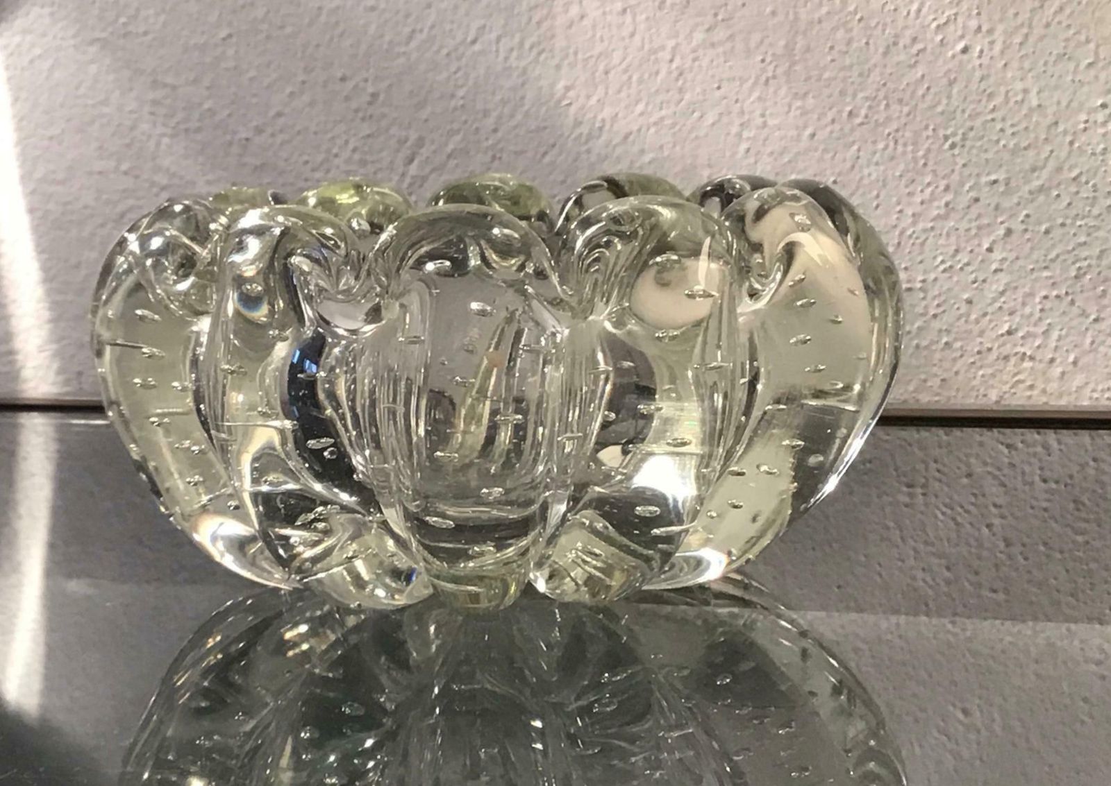 Barovier Et Toso Ashtray/Centerpiece/Pocket Emptier Murano Glass, 1940, Italy photo for sale