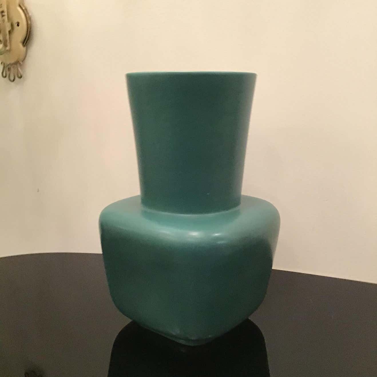 Richard Ginori “Giovanni Gariboldi “ Vase Ceramic 1950 Italy photo for sale