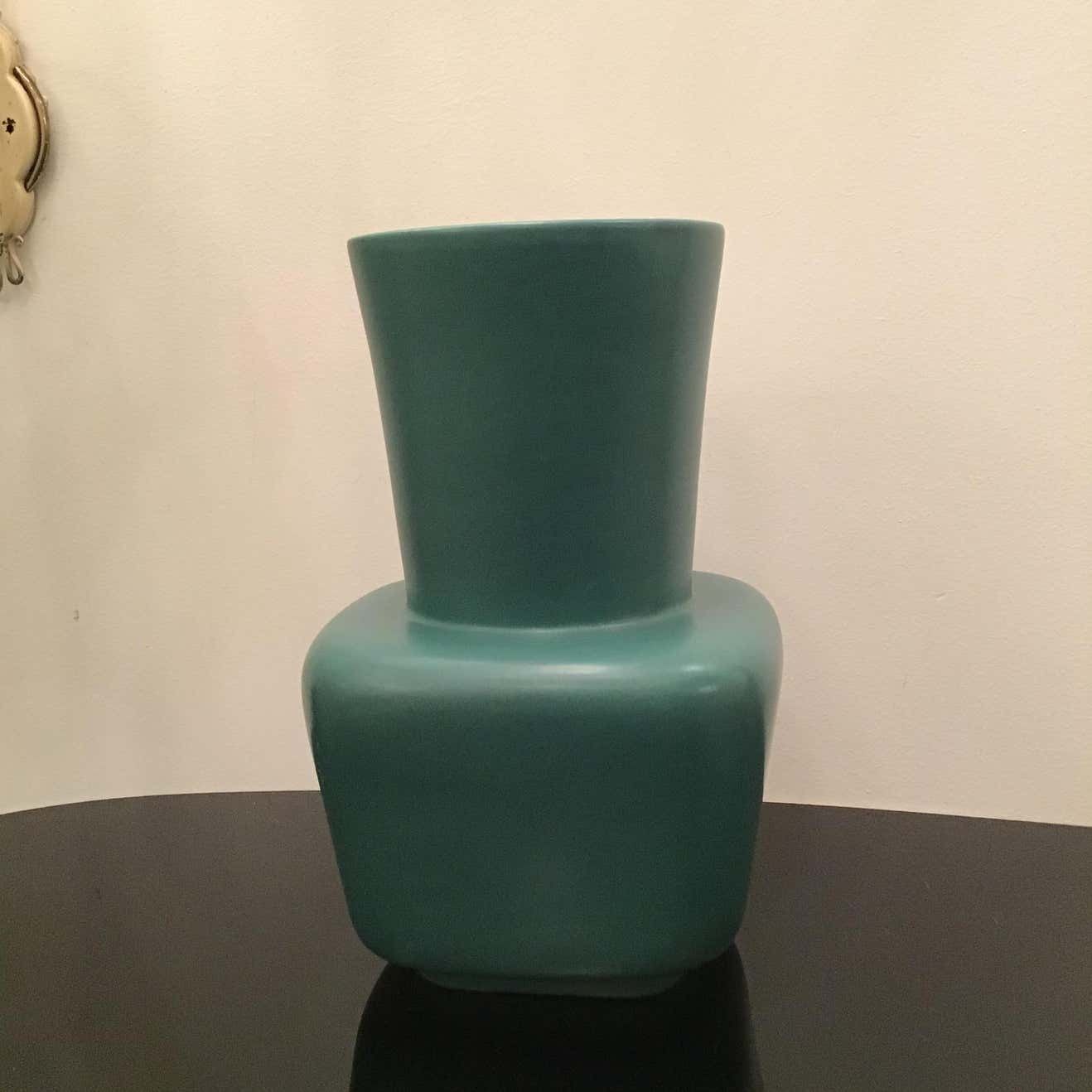 Richard Ginori “Giovanni Gariboldi “ Vase Ceramic 1950 Italy photo buy