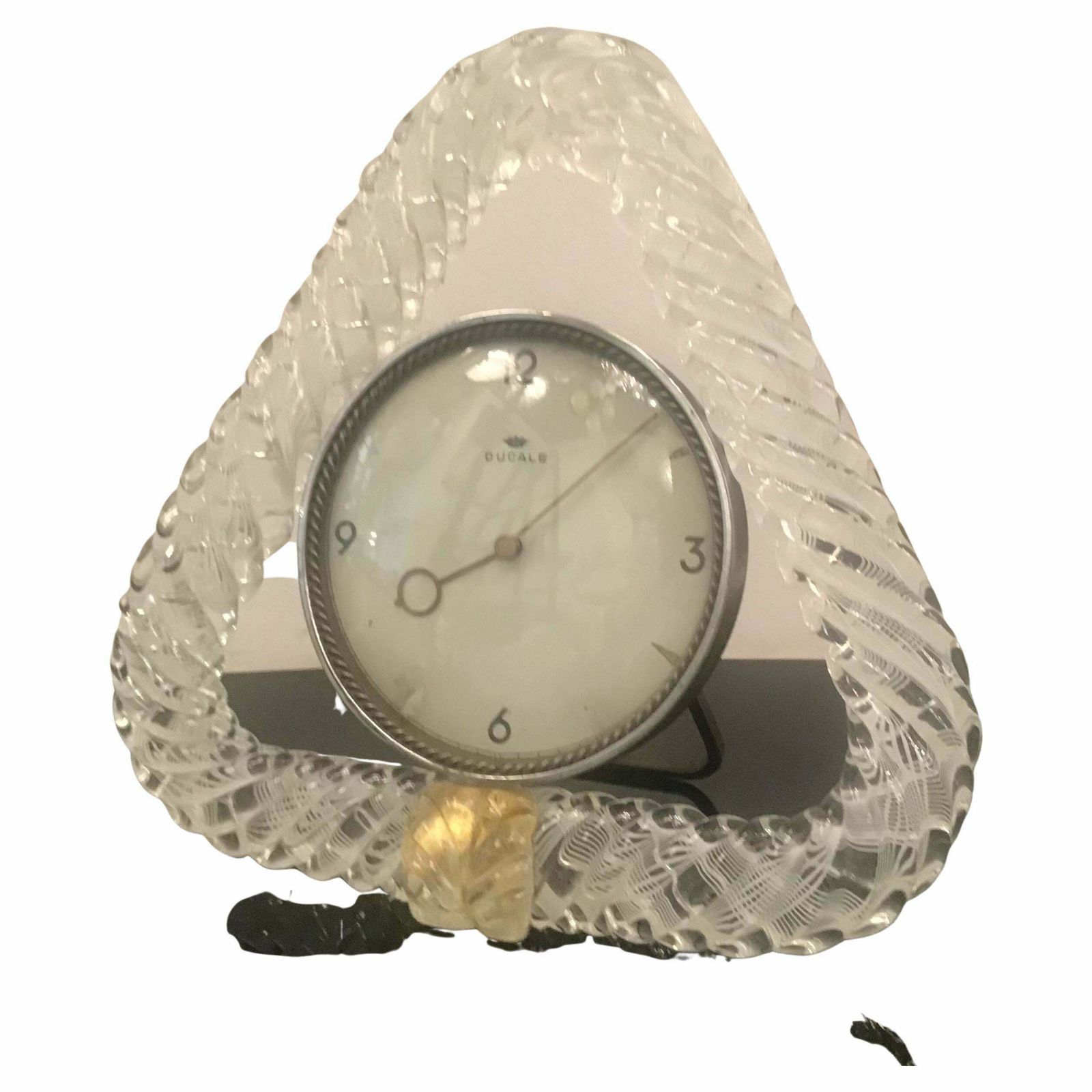 Seguso “ Zanfirico “ Wake Up” Murano Glass Metal Crome, 1950, Italy