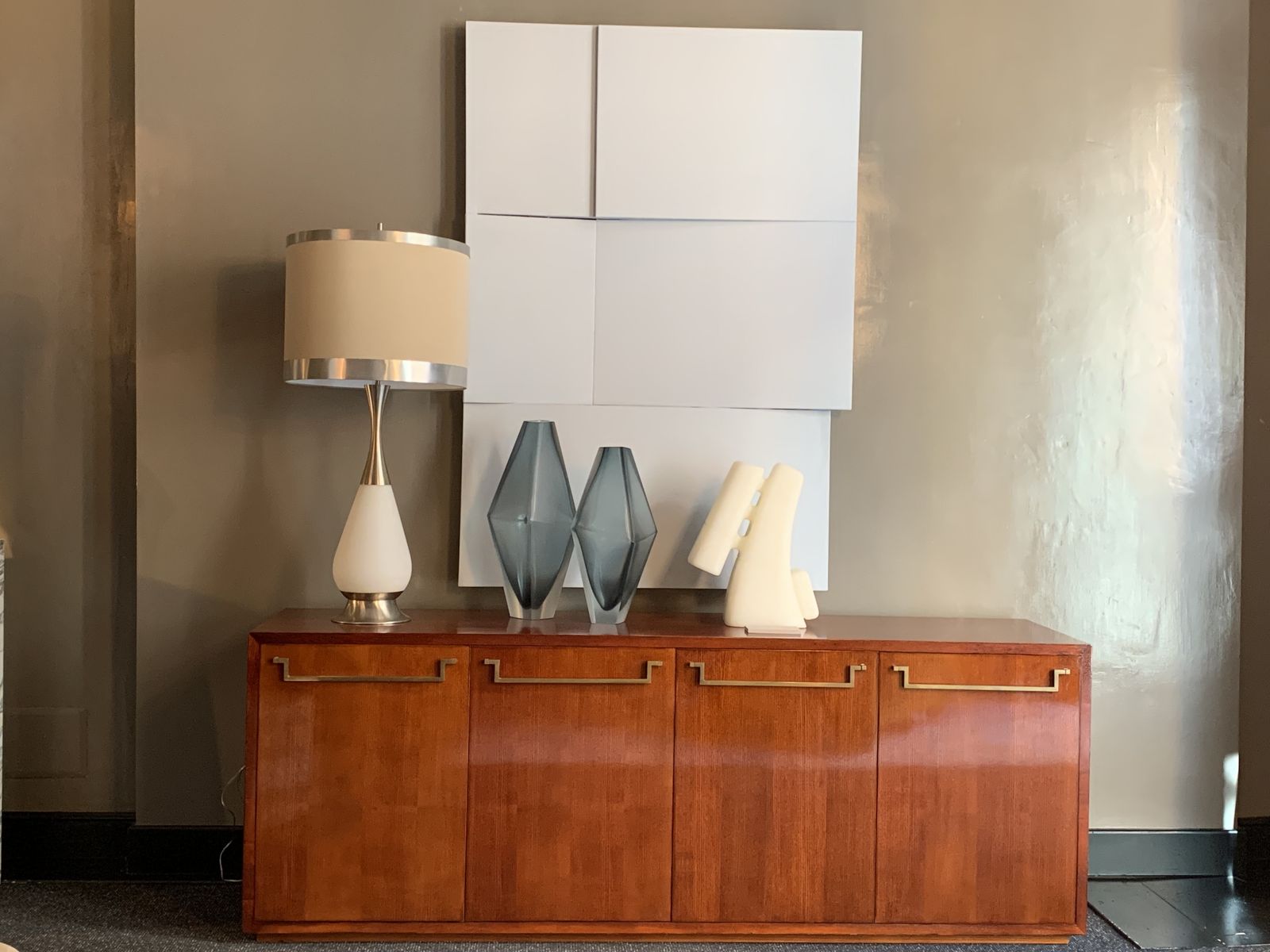 Lighting Table Lamp In Aluminum And Glass By Stilnovo, Italy, 1960s photo
