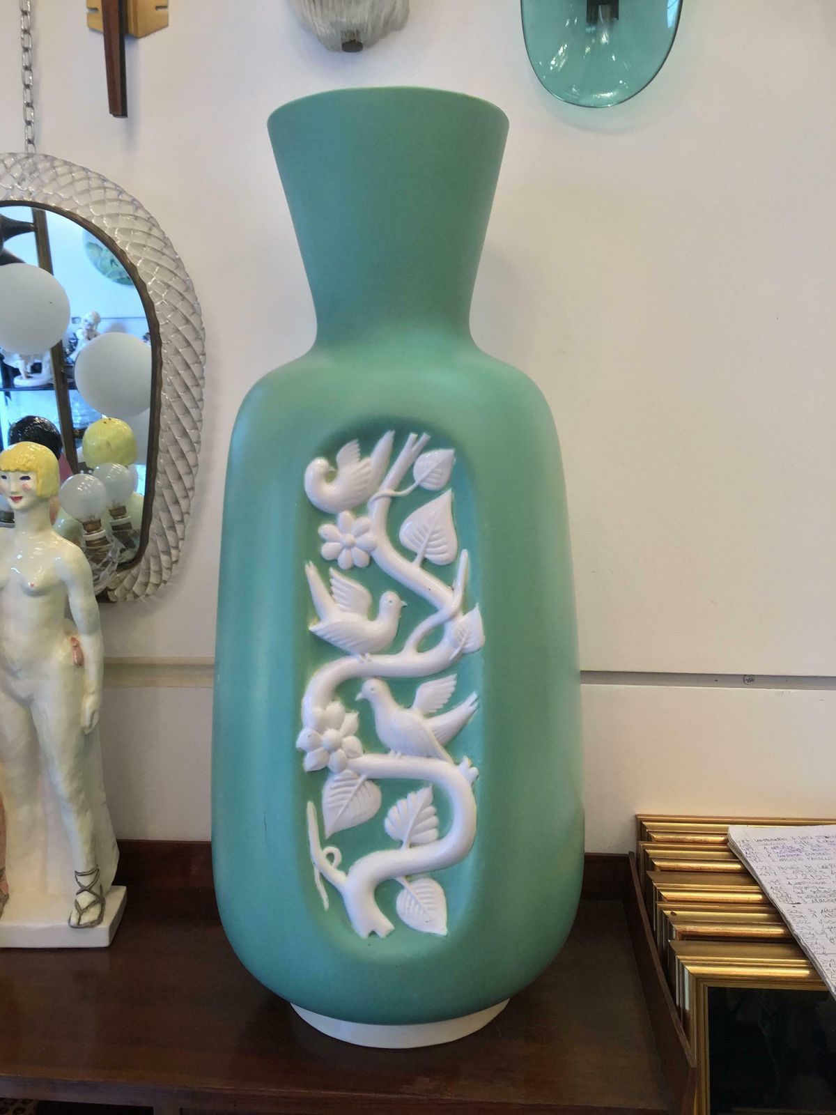 Home Decor Richard Ginori Giovanni Gariboldi Vase Ceramic 1938 Italy photo