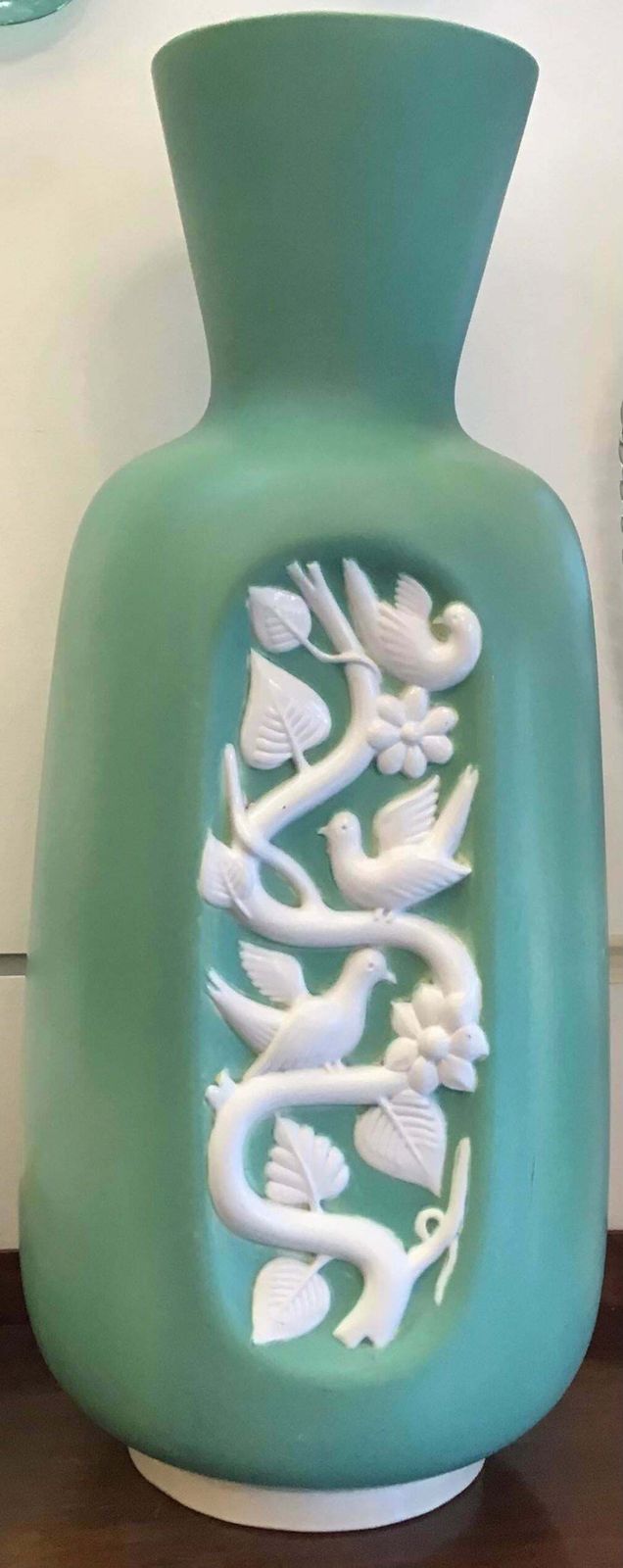 photo vintage Richard Ginori Giovanni Gariboldi Vase Ceramic 1938 Italy