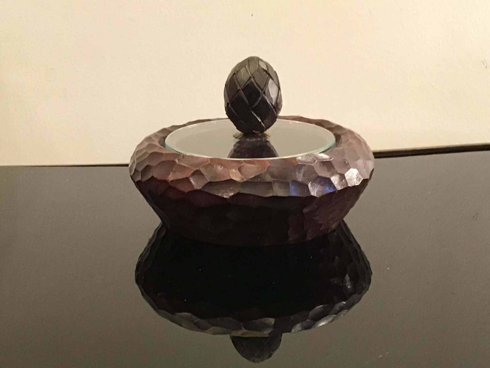 Fontana Arte Box Wood Glass Brass, 1945, Italy photo furniture