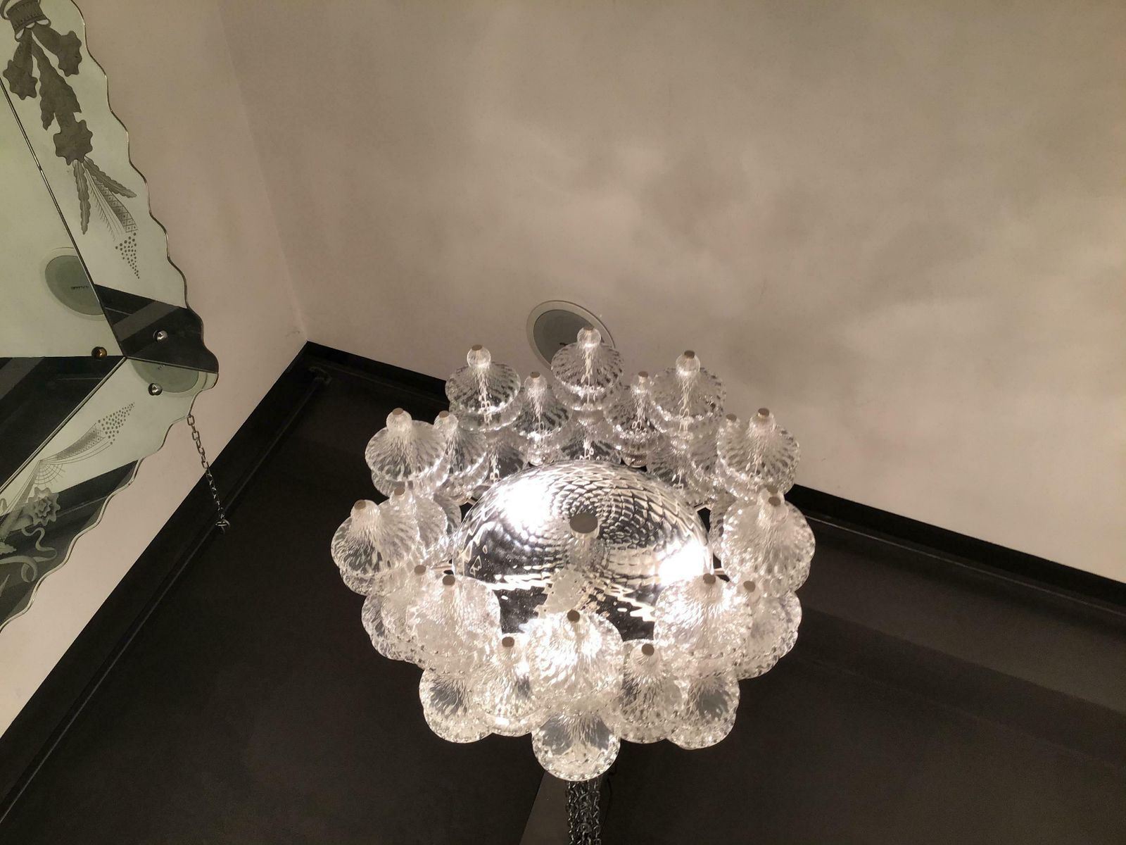 photo buy Arredoluce Chandelier Murano Glass Iron 1961 Italy
