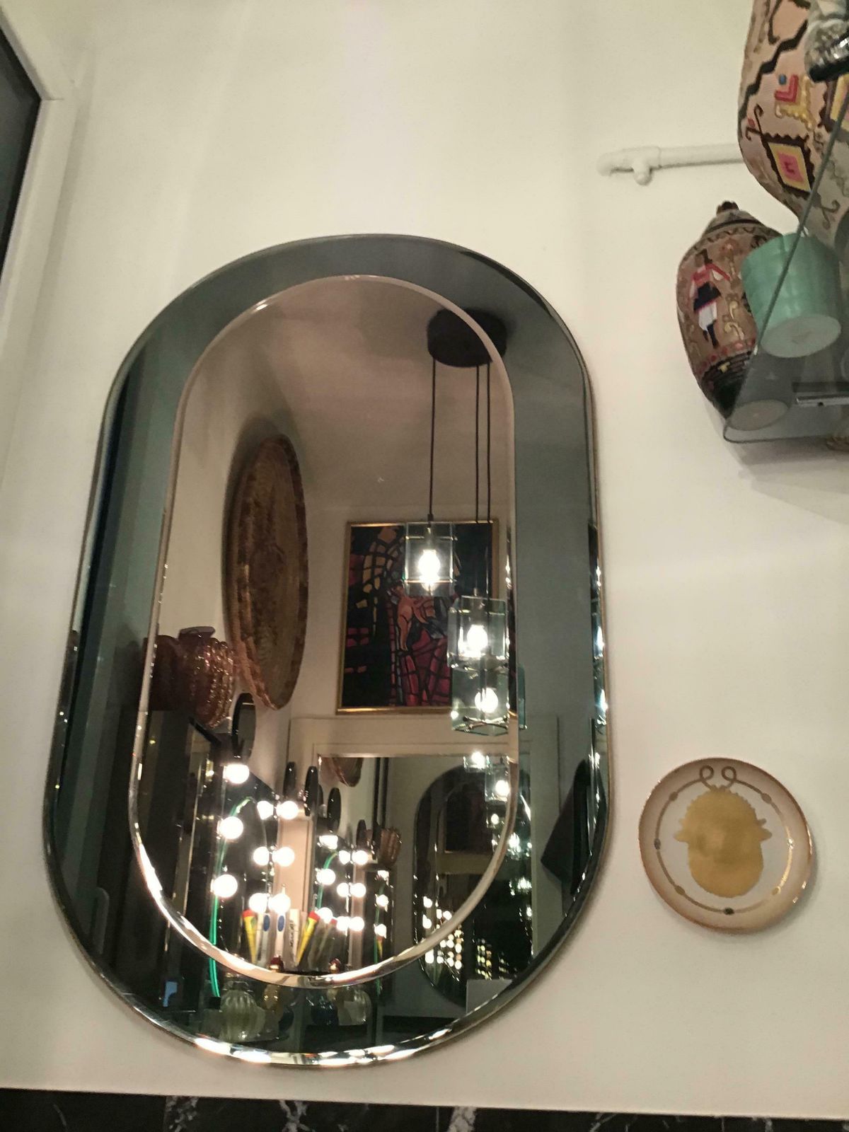 Cristal Arte Mirror Glass Wood, 1955, Italy photo Home Decor