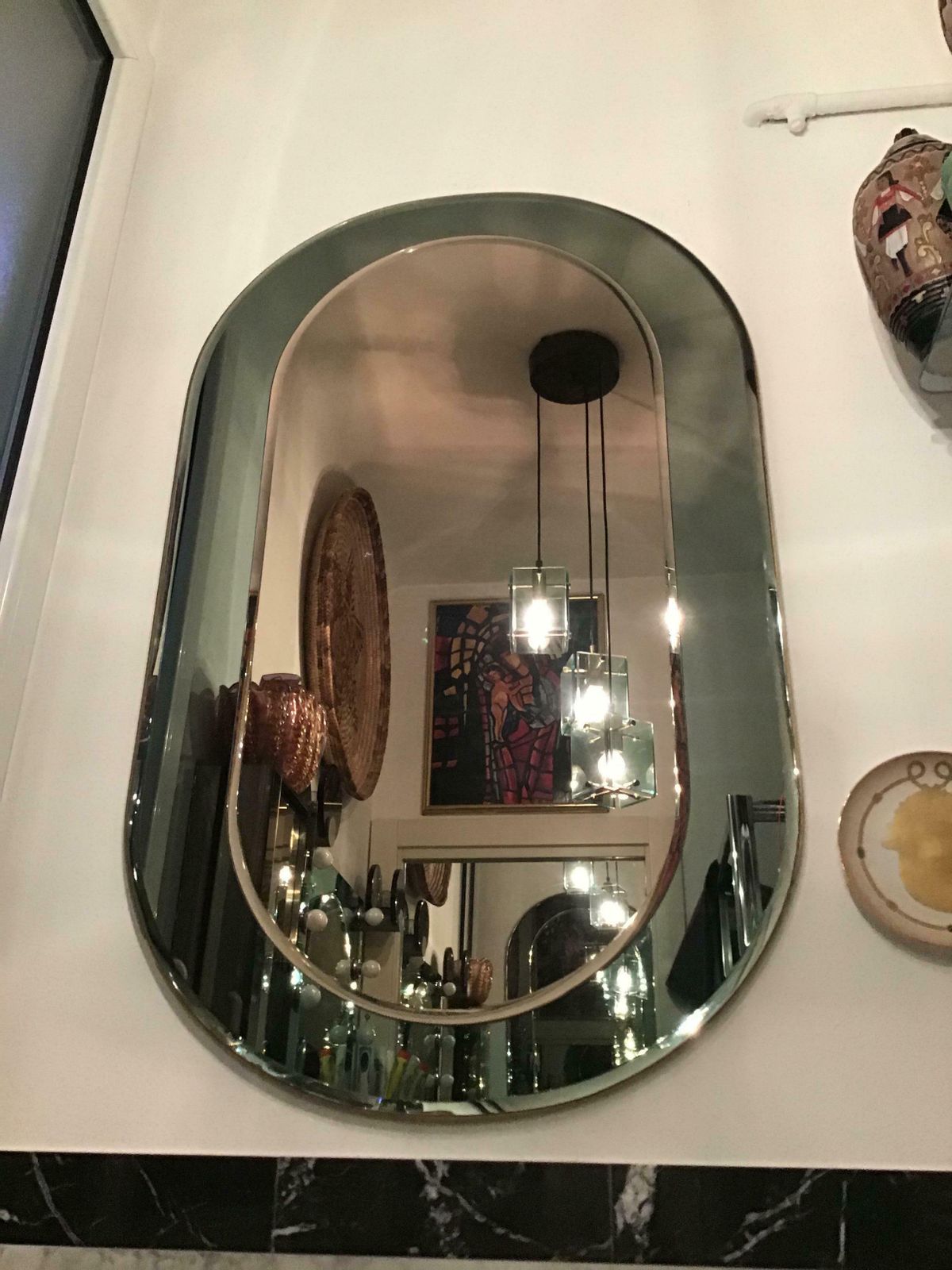 Cristal Arte Mirror Glass Wood, 1955, Italy photo buy