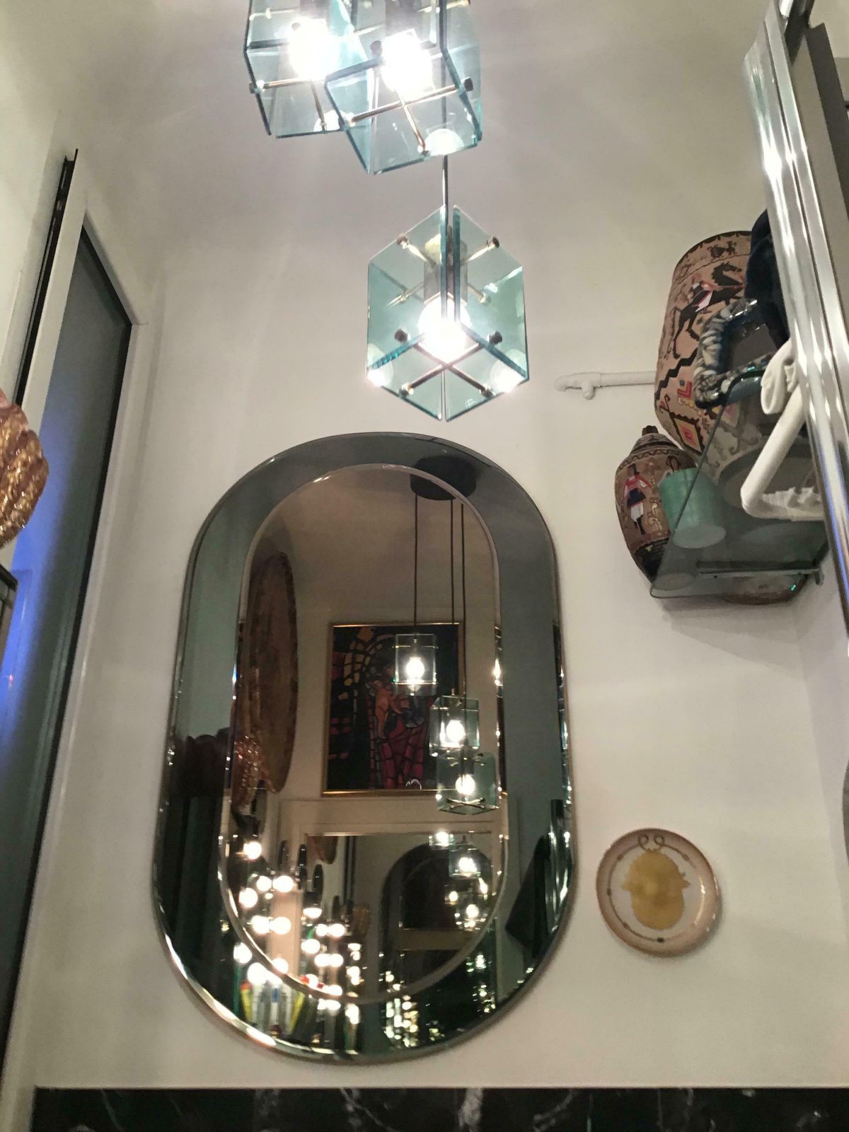 Home Decor Cristal Arte Mirror Glass Wood, 1955, Italy photo