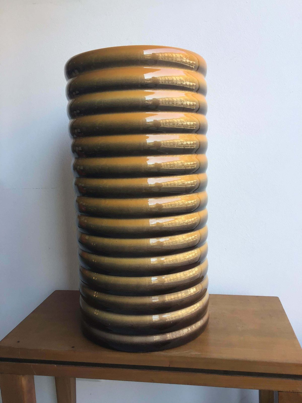 Galvani Vase/Umbrella Stand Ceramic, 1930, Italy photo for sale