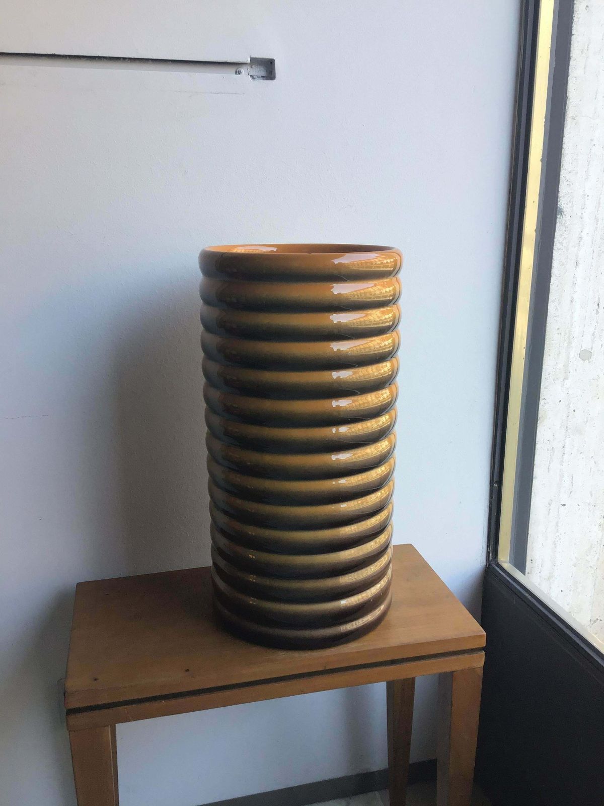 Galvani Vase/Umbrella Stand Ceramic, 1930, Italy photo Home Decor