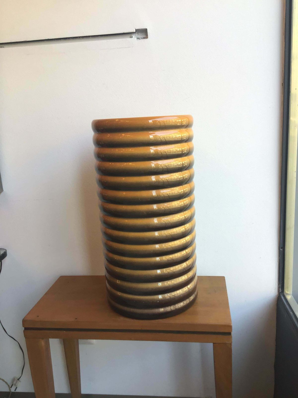 Galvani Vase/Umbrella Stand Ceramic, 1930, Italy photo vinterior