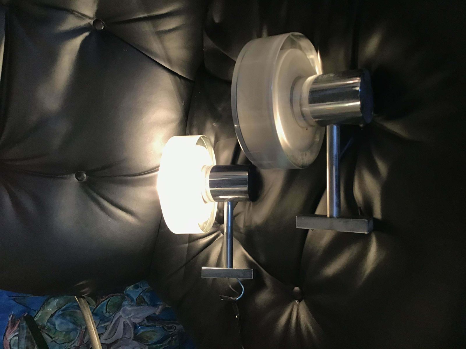 Lighting Flavio Poli “Seguso“ Metal Crome Murano Glass 1960 Italy photo