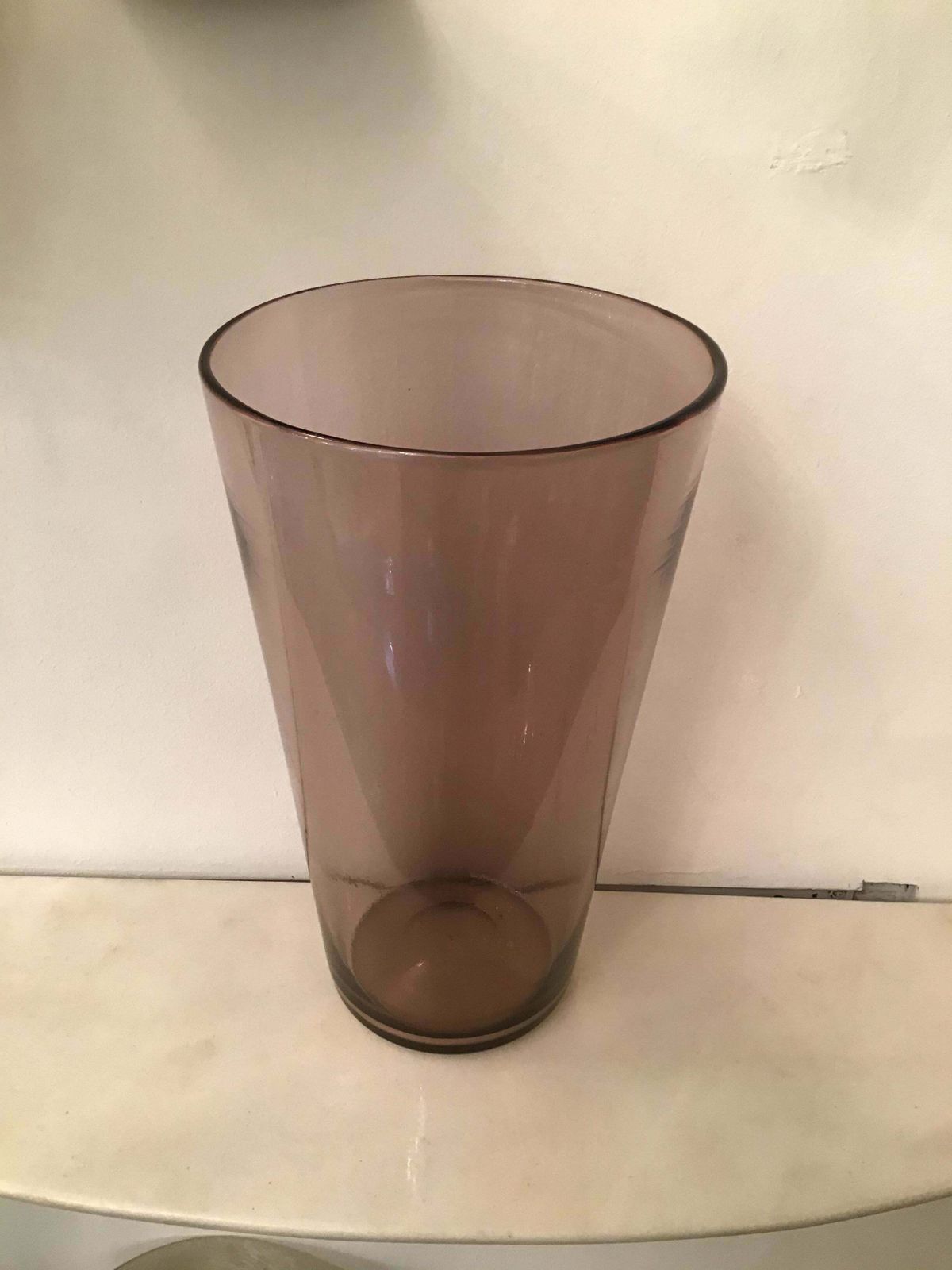 Venini Vase Murano Glass “Flavio Poli” 1950 Italy photo for sale