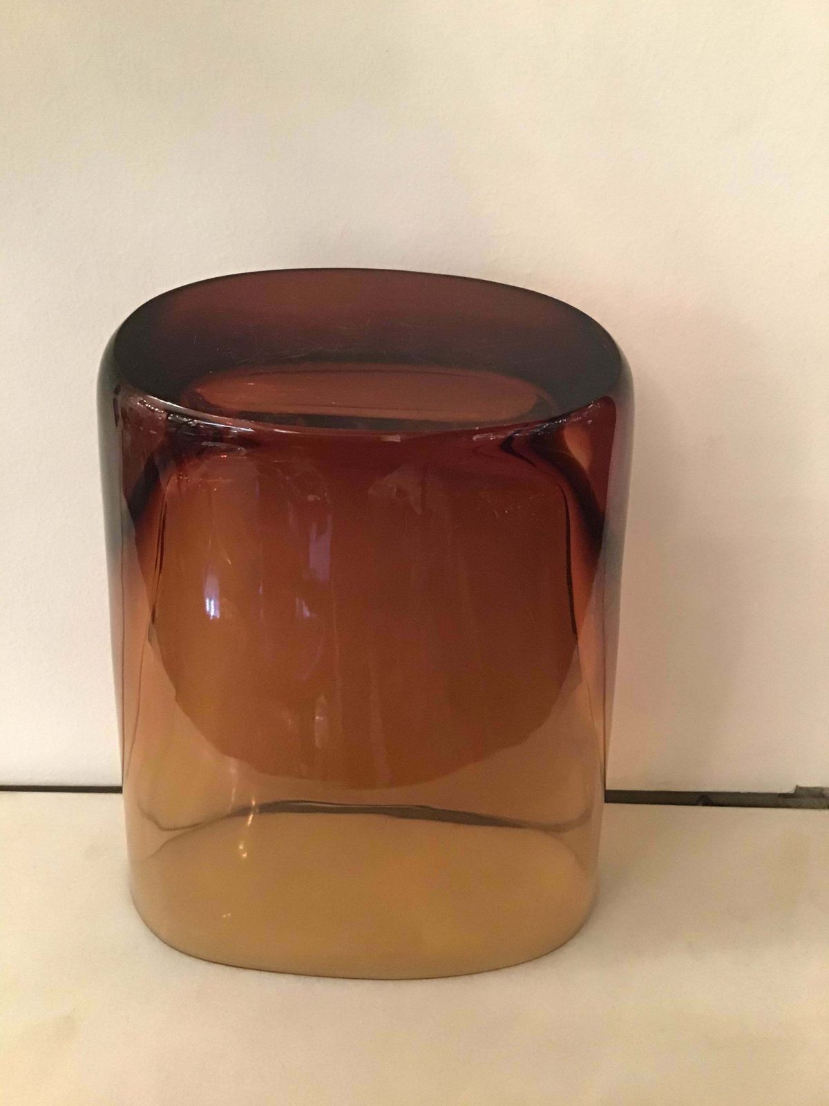 photo vintage Flavio Poli Vase Murano Glass 1955 Italy