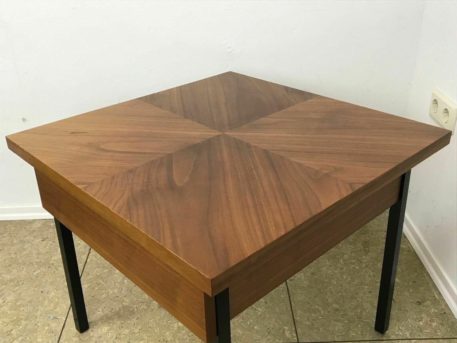 60er 70er Jahre Teak Nähkasten Nähtisch Utensilio Coffee Table Mid Century 60s photo vintage