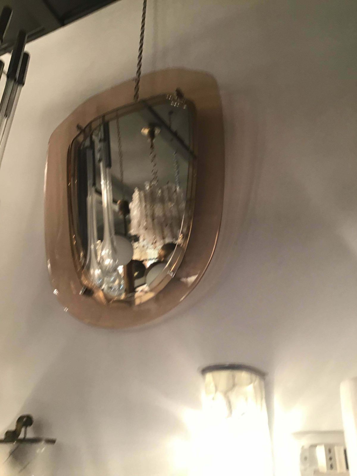 4068.0 Cristal Art Mirror Glass Metal Crome 1955 Italy photo