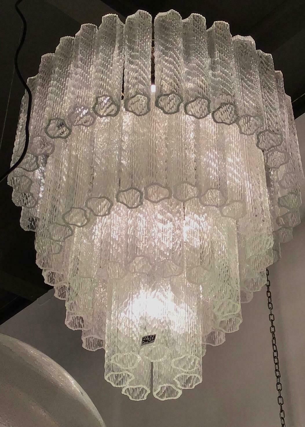 Venini Chandelier Murano Glass Iron, 1950, Italy photo Lighting