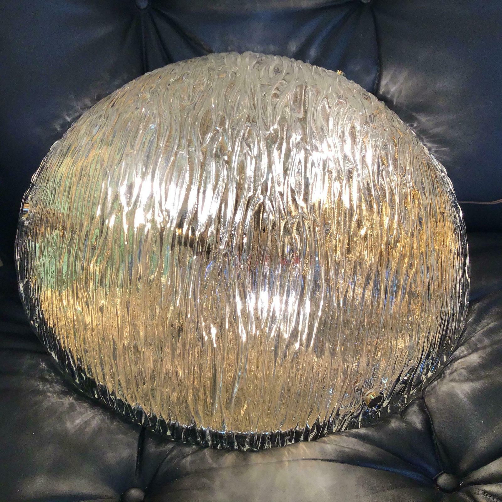 Venini “Toni Zuccheri” Ceilling Light Murano Glass Brass 1955 Italy photo 3164.0