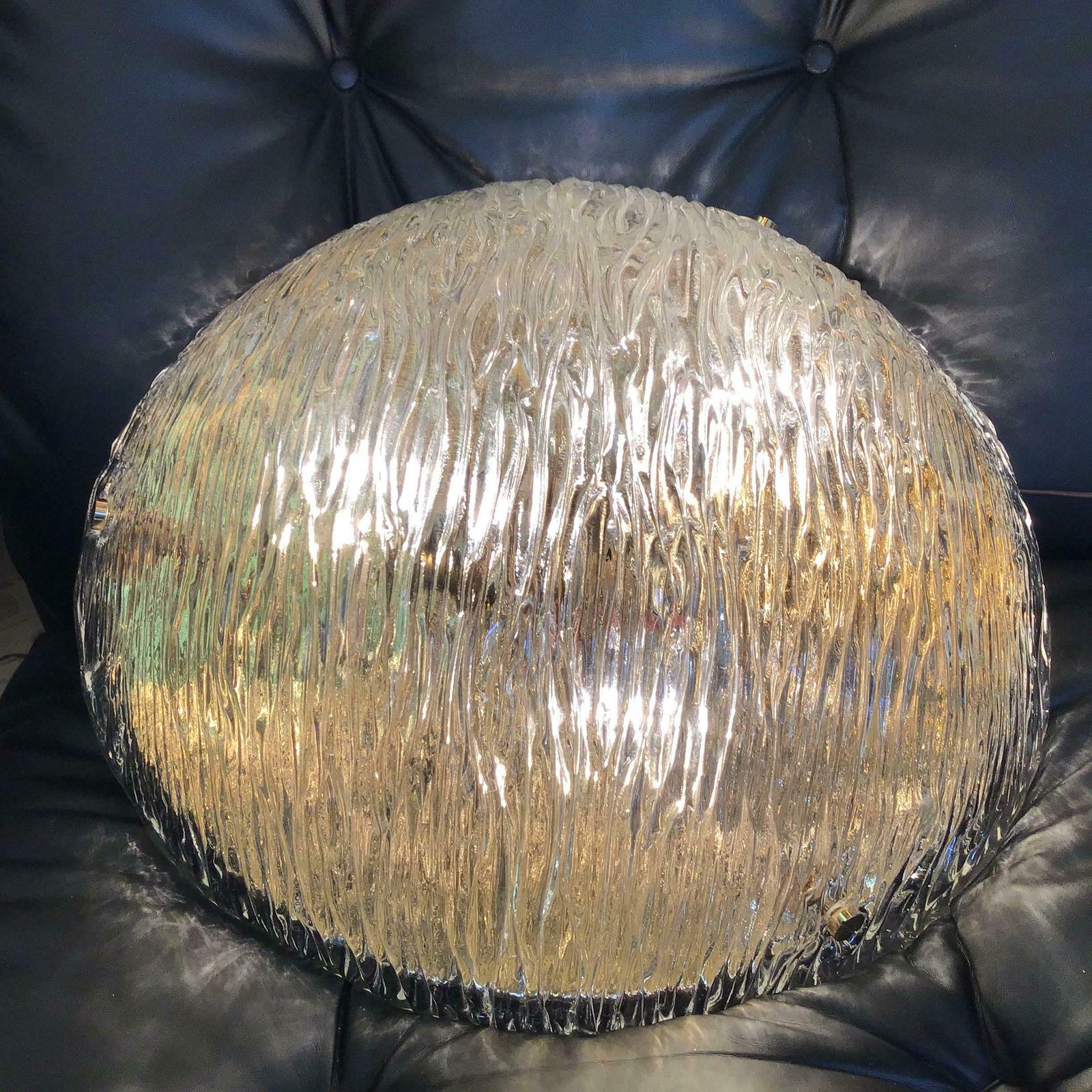 Venini “Toni Zuccheri” Ceilling Light Murano Glass Brass 1955 Italy photo buy