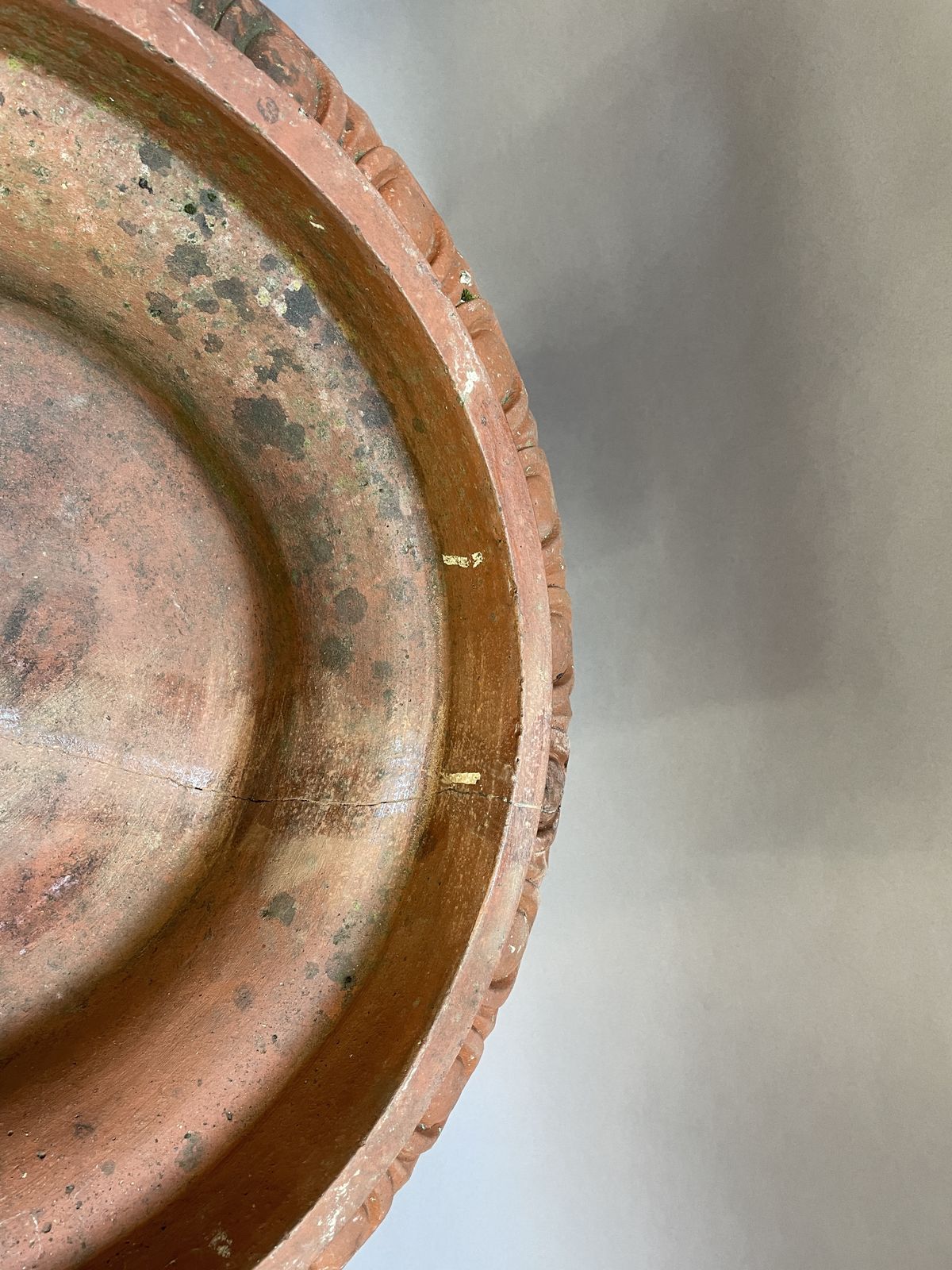 photo furniture Pair Terracotta Campana Garden Urns