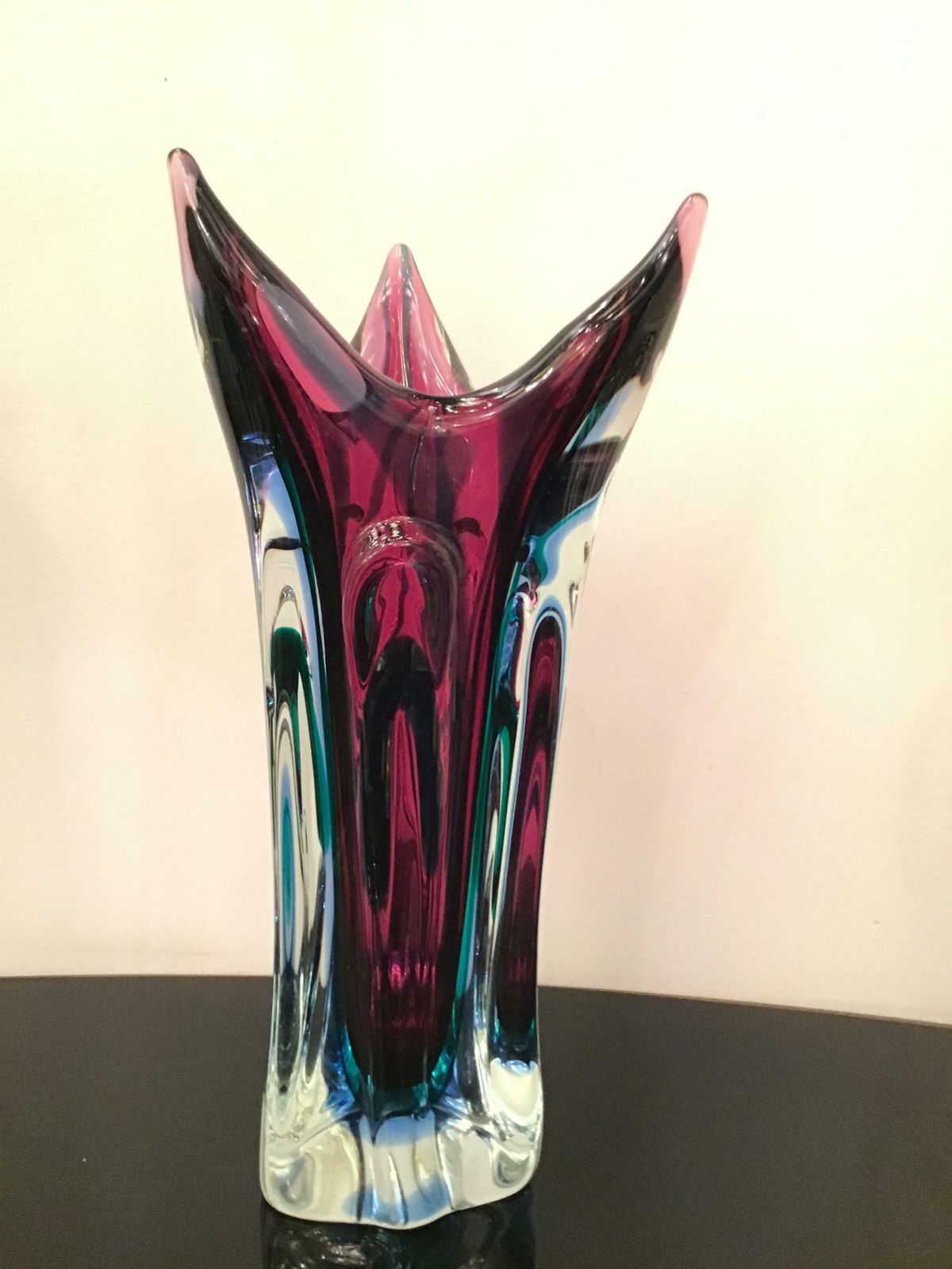 Seguso Flavio Poli Vase Murano Glass 1950 Italy photo 2080.0