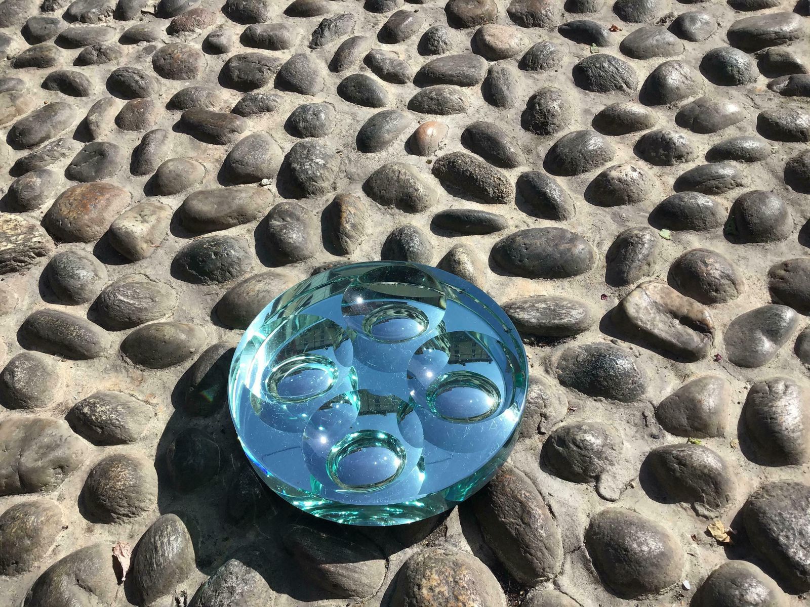 Fontana Arte Ashtray/Centrepiece/Glass, 1950, Italy photo vintage