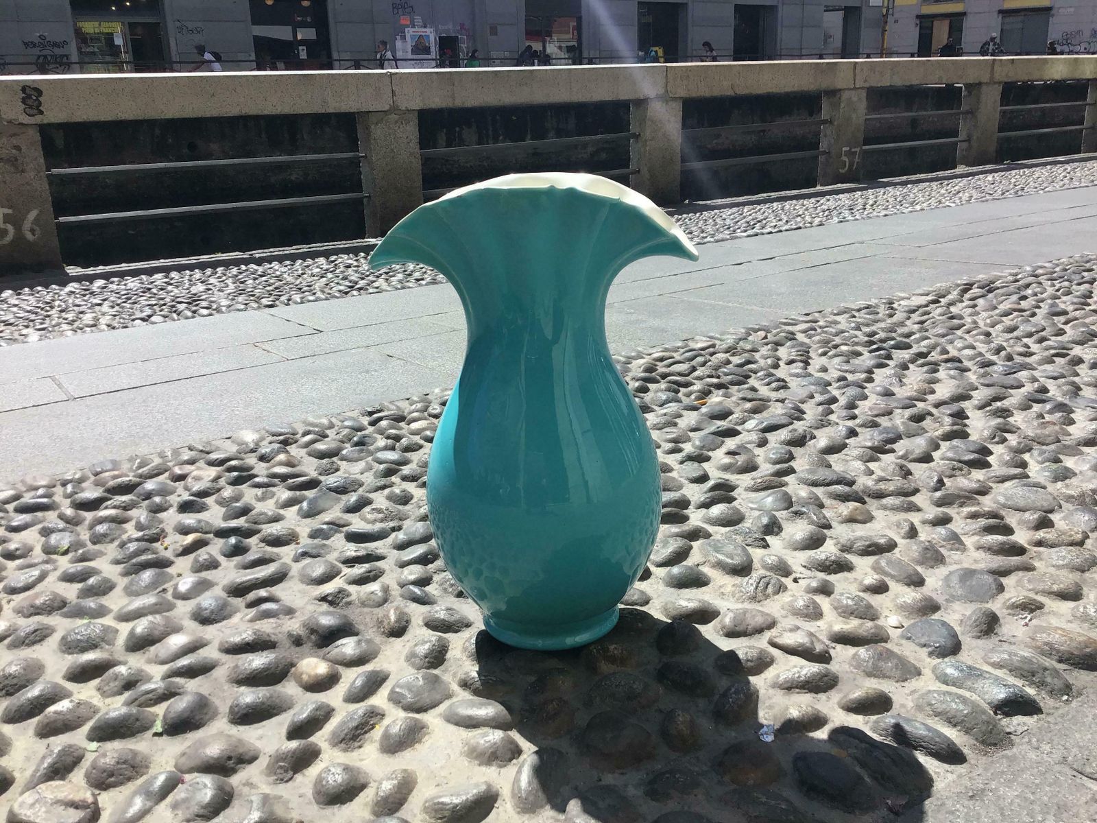 Richard Ginori “Giovanni Gariboldi“ Vase Ceramic, 1950, Italy photo for sale