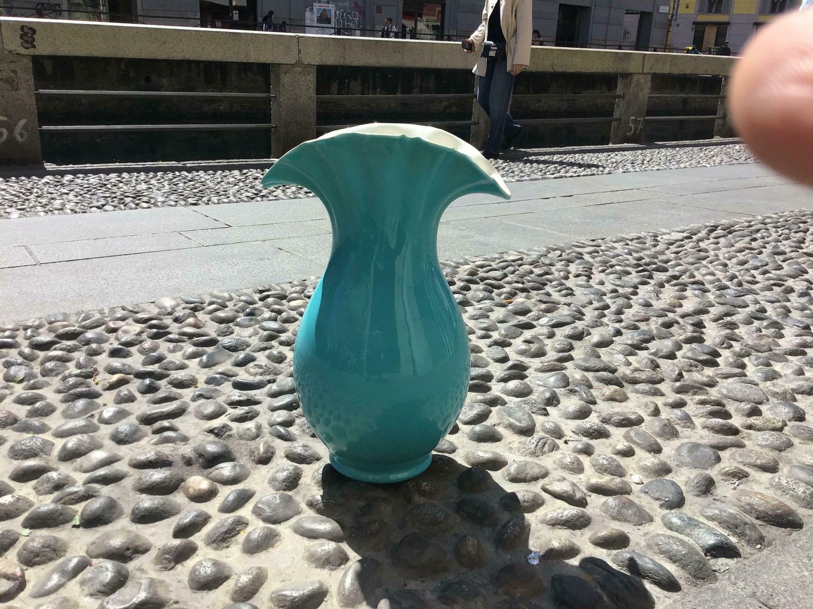 Richard Ginori “Giovanni Gariboldi“ Vase Ceramic, 1950, Italy photo vinterior