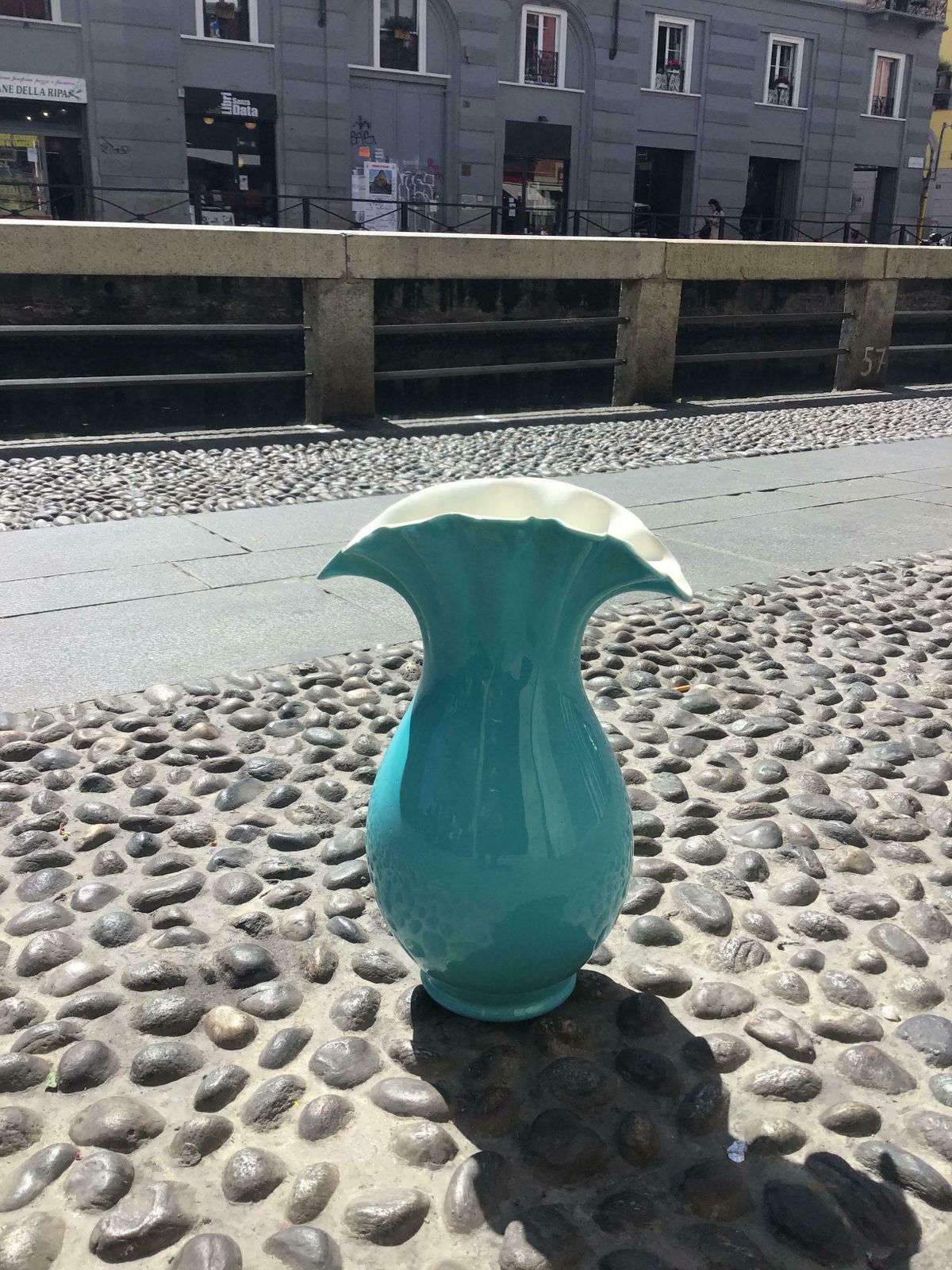 photo vintage Richard Ginori “Giovanni Gariboldi“ Vase Ceramic, 1950, Italy