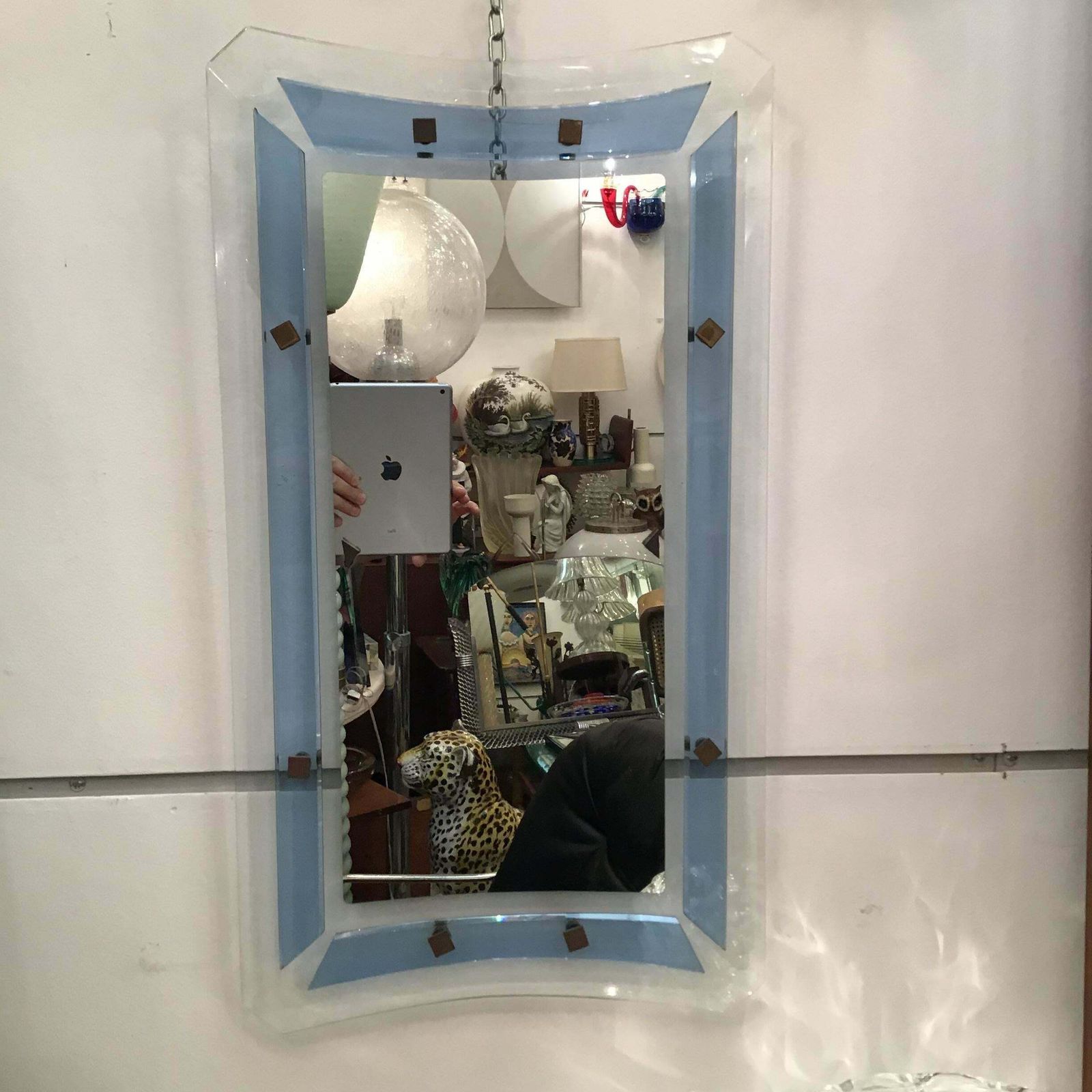 Fontana Arte Luigi Fontana Mirror Glass Brass 1940 Italy photo furniture