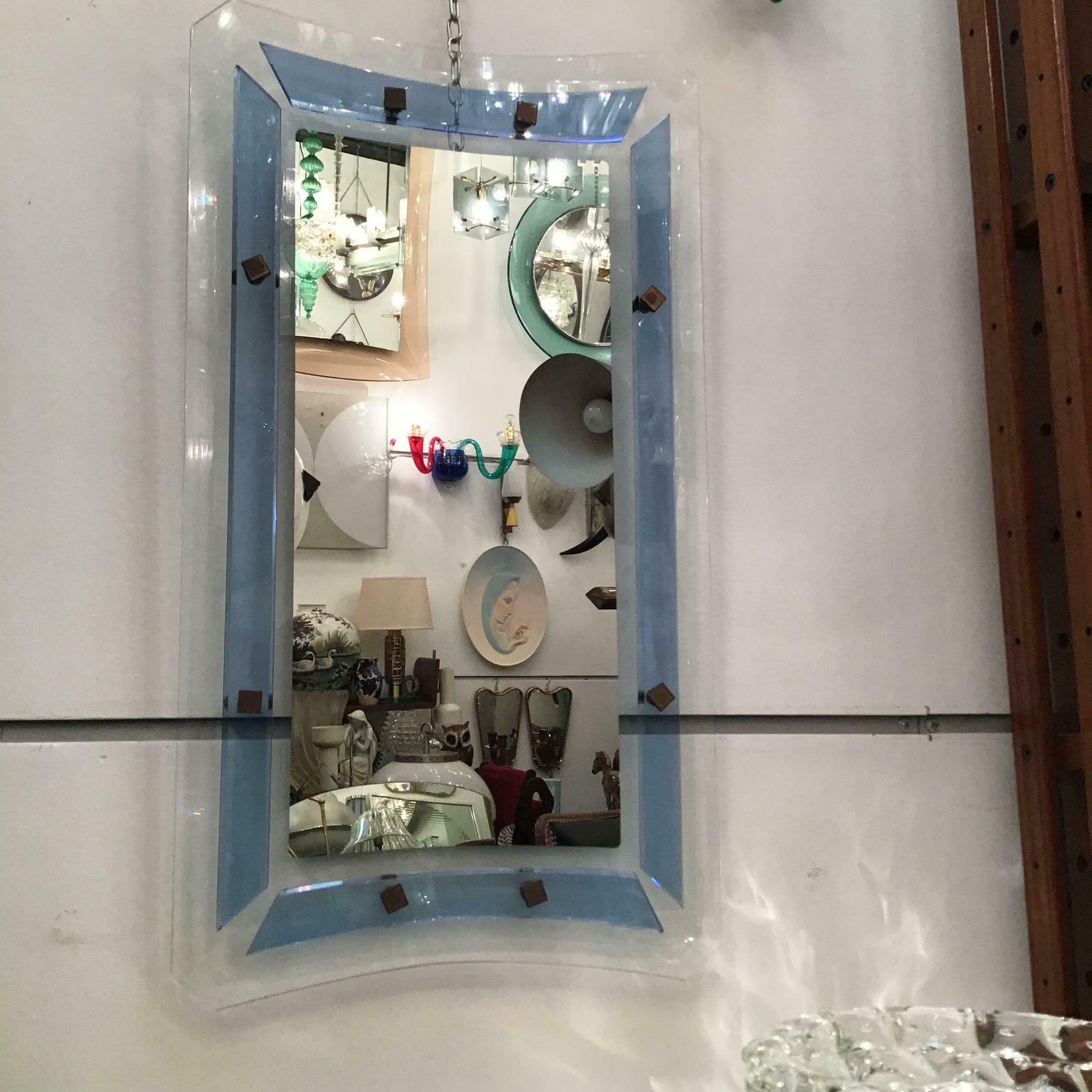 photo vinterior Fontana Arte Luigi Fontana Mirror Glass Brass 1940 Italy