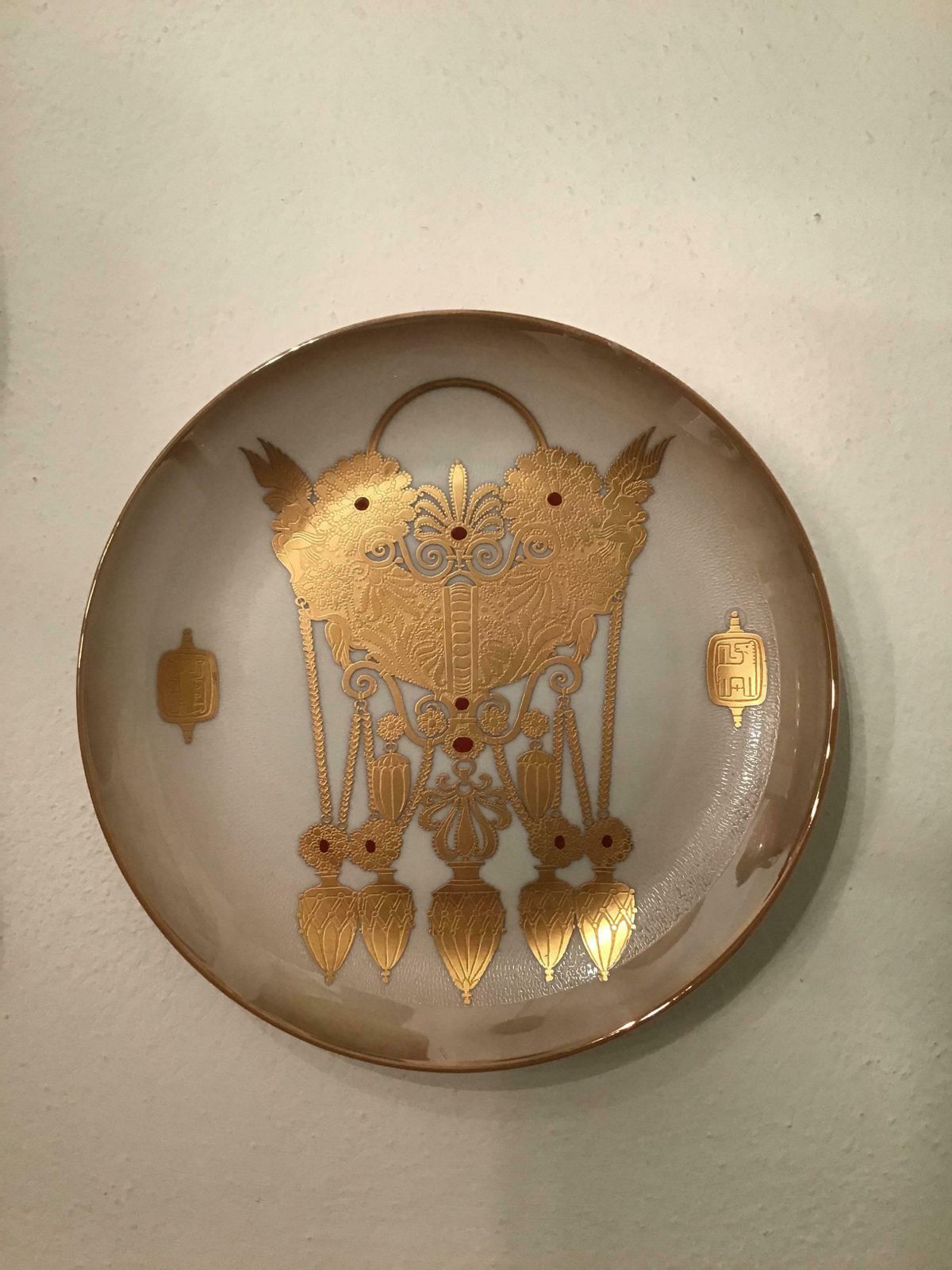 Home Decor Morbelli Porcelain Wall Plate Gioielli Italici 1987 Italy photo