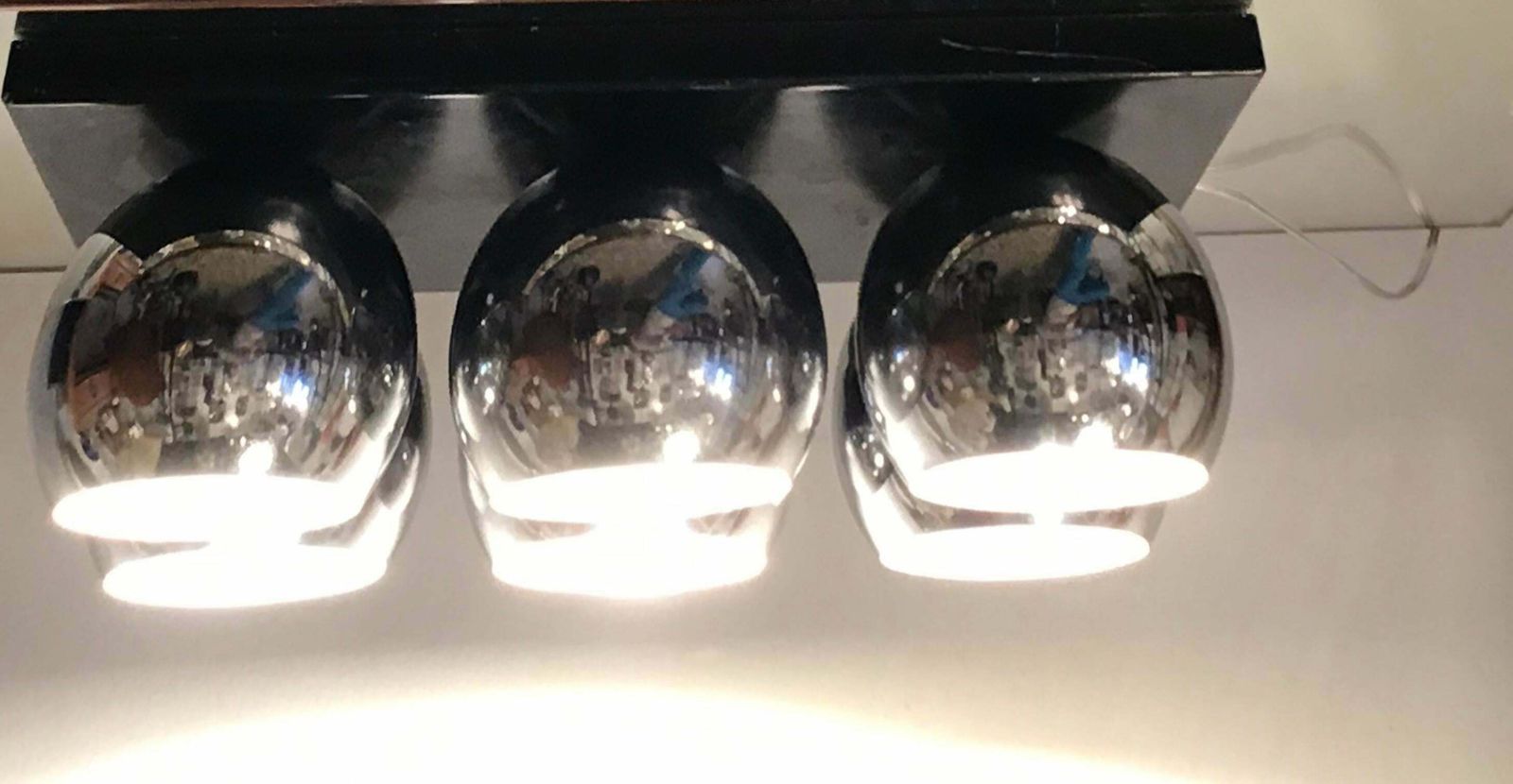 Arredoluce Angelo Lelii Ceiling Light Metal Crome 6/Lights 1955/Italy photo 2712.0