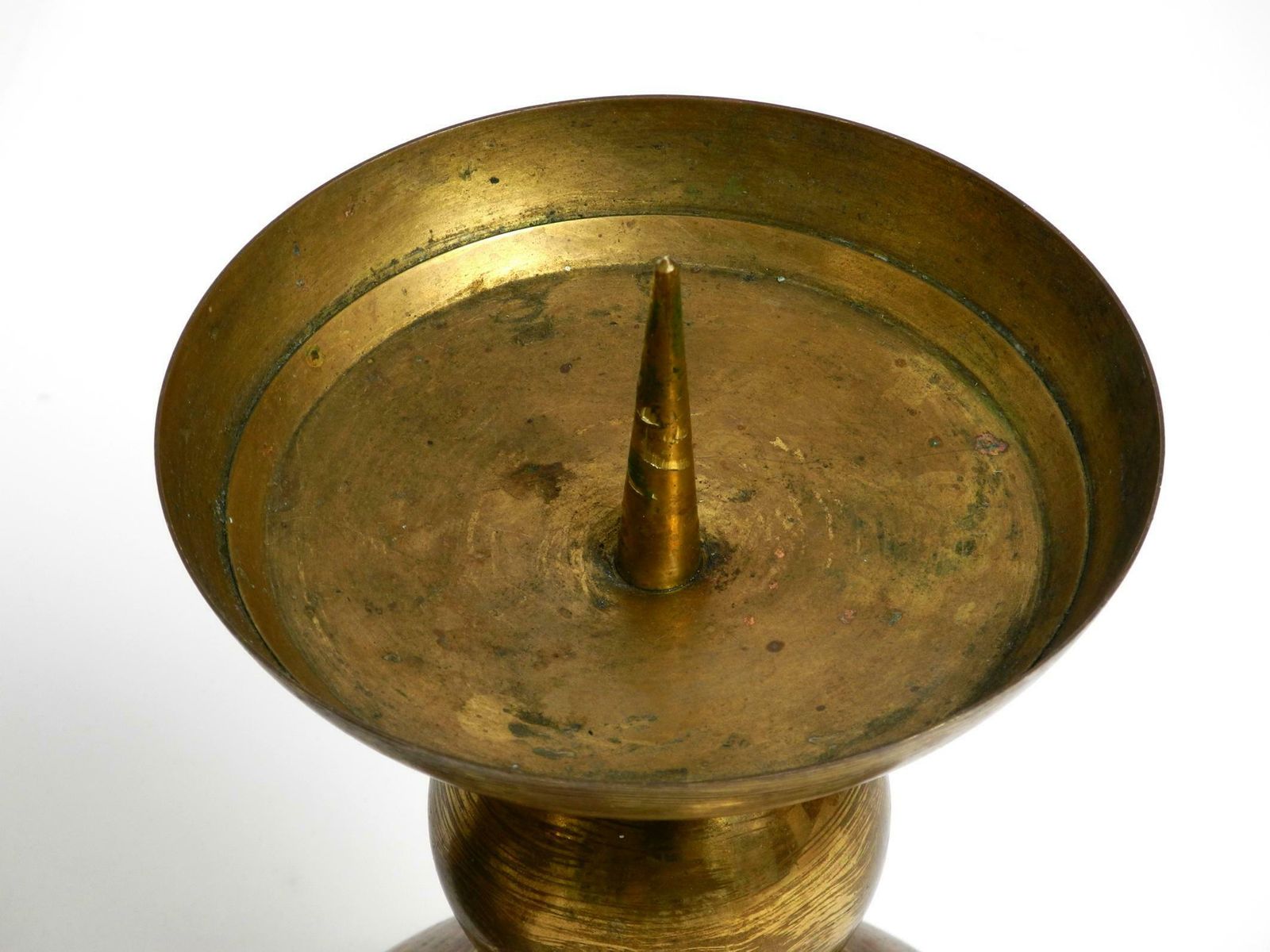 4 Rare Large Heavy Mid Century Brass Candlesticks From A Bavarian Church photo vintage