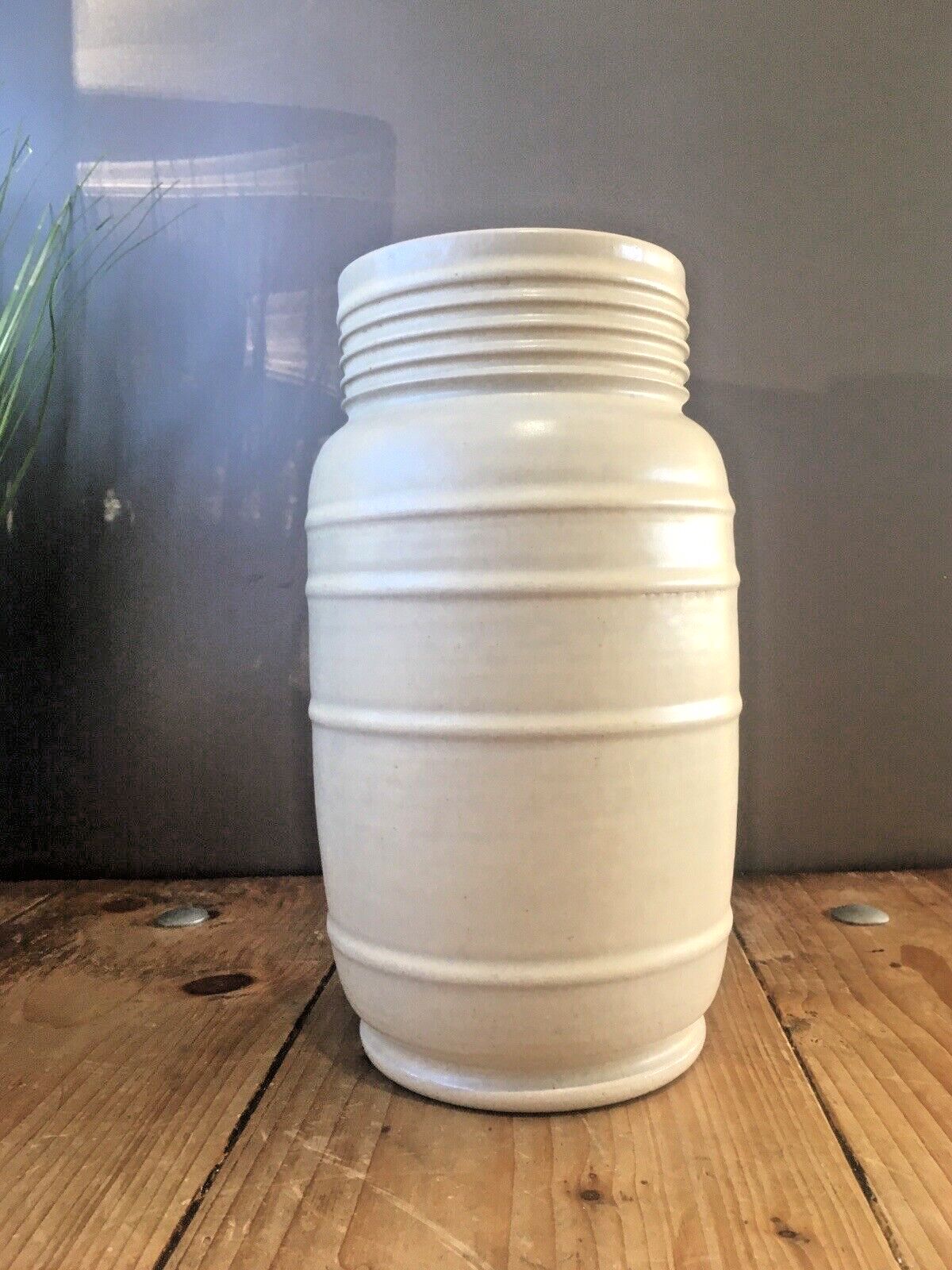 Rare Art Deco Dearston Stoneware Fulham Pottery Sq L1/9 Vase Keith Murray Style photo furniture