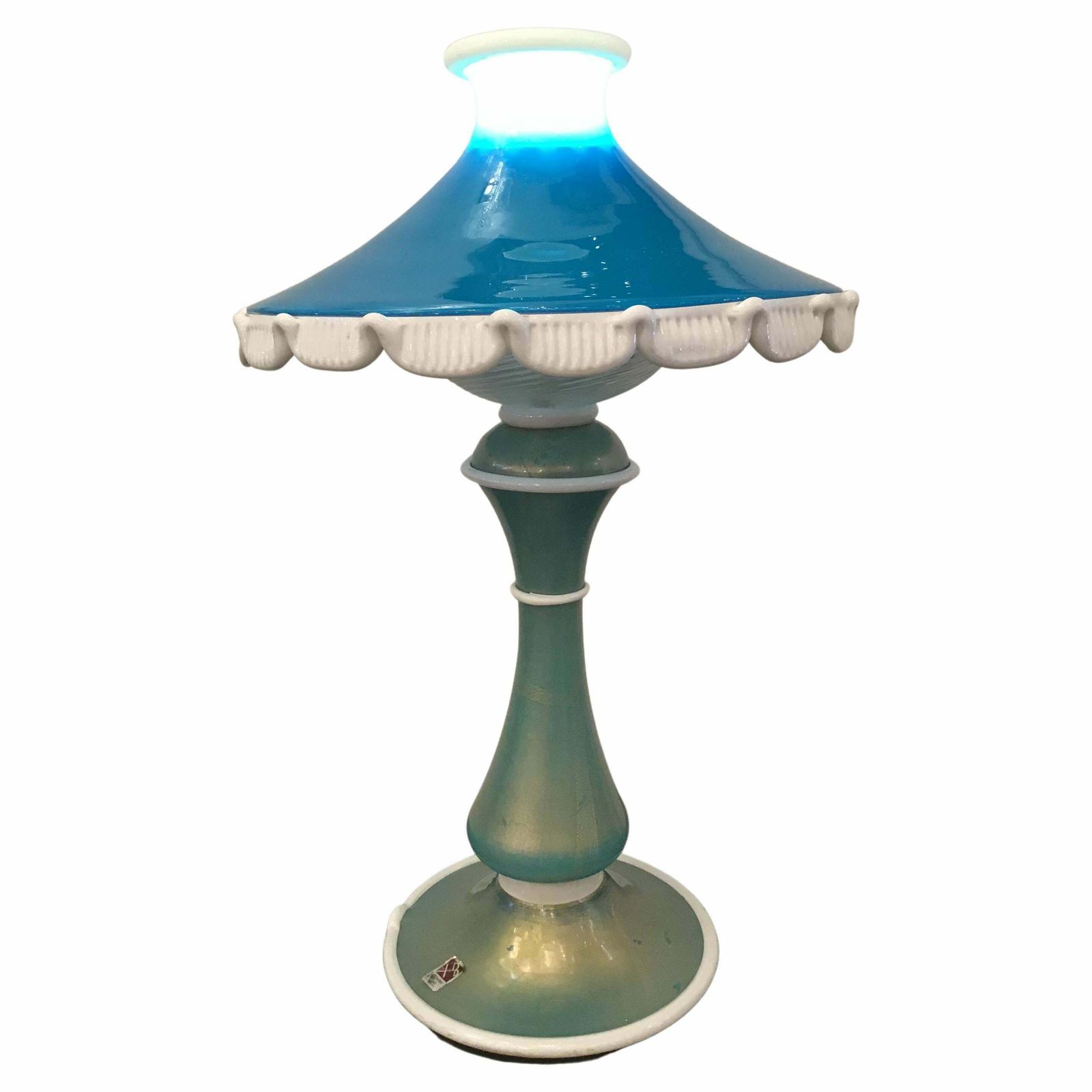 Barovier E Toso Table Lamp Murano Glass 1950 Italy