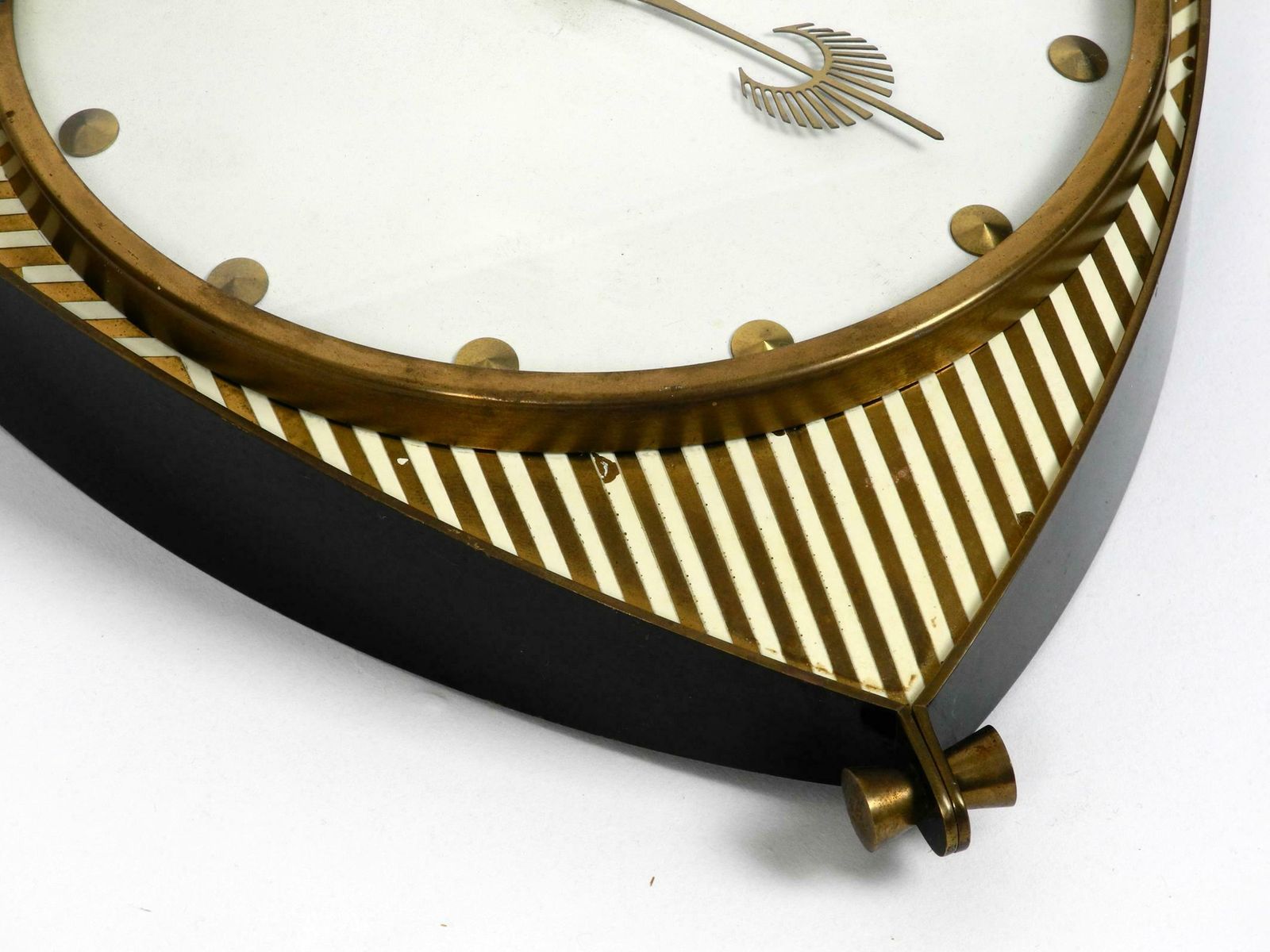 Midcentury Mechanical Atlanta Wall Clock With 10 Days Movement And With Gong photo 489.0