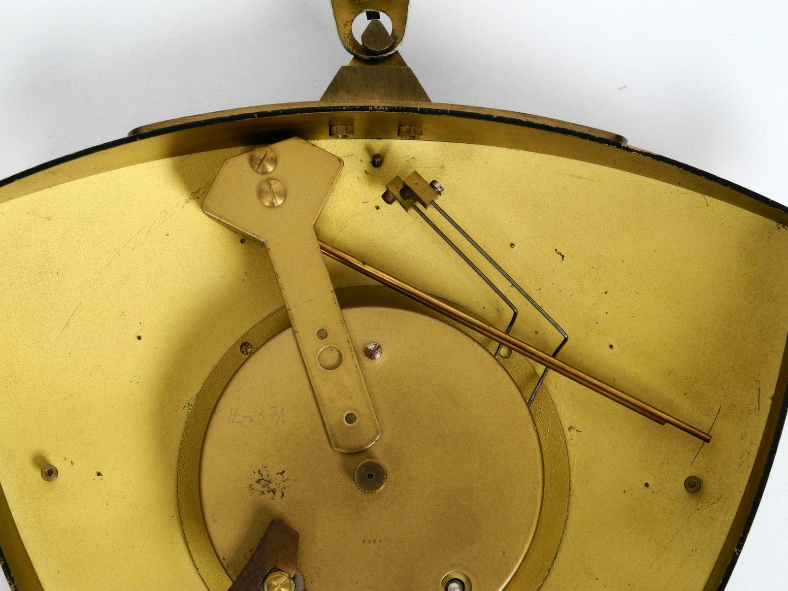photo for sale Midcentury Mechanical Atlanta Wall Clock With 10 Days Movement And With Gong