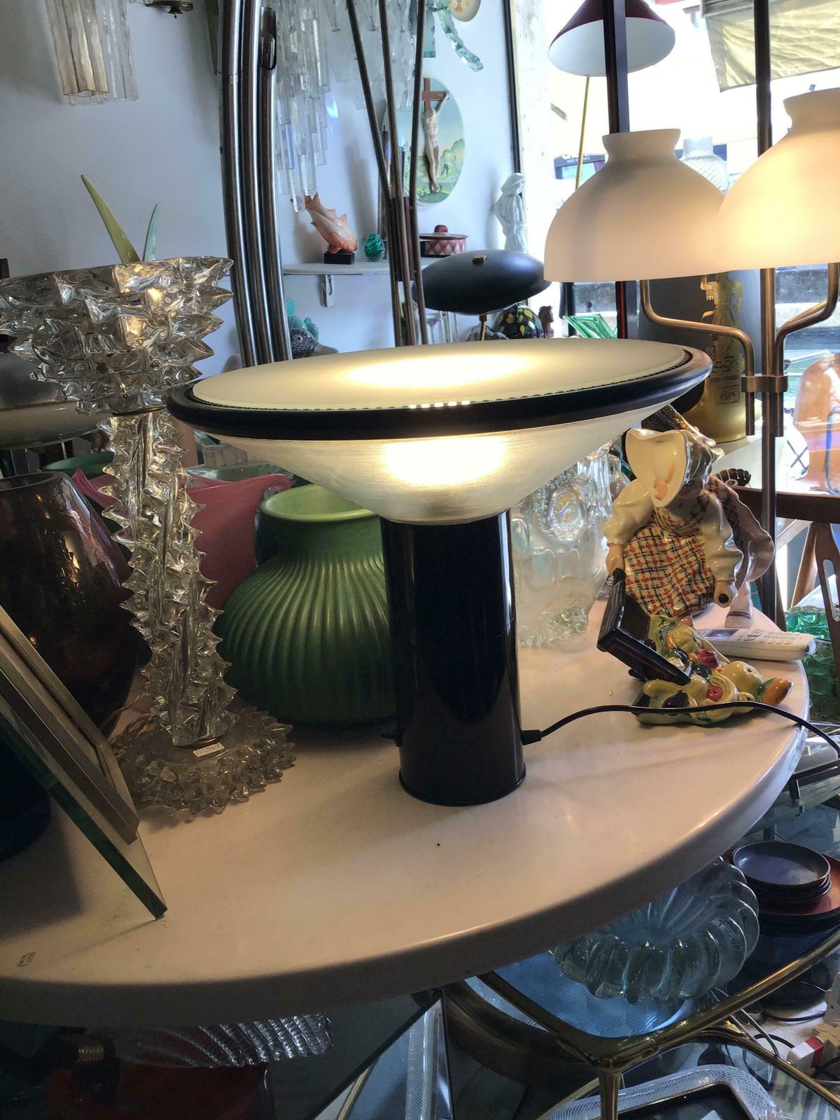 photo furniture Gianfranco Frattini Table Lamp Metal Glass, 1979, Italy