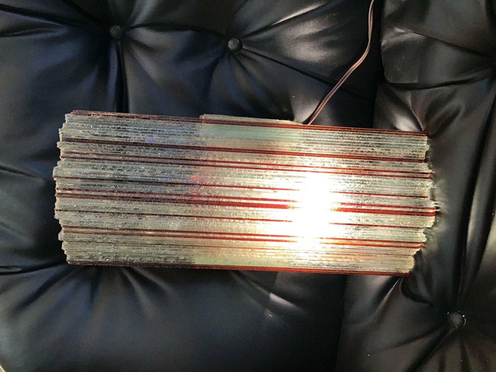 Albano Poli Sconce Glass Metal 1960 Italy photo buy