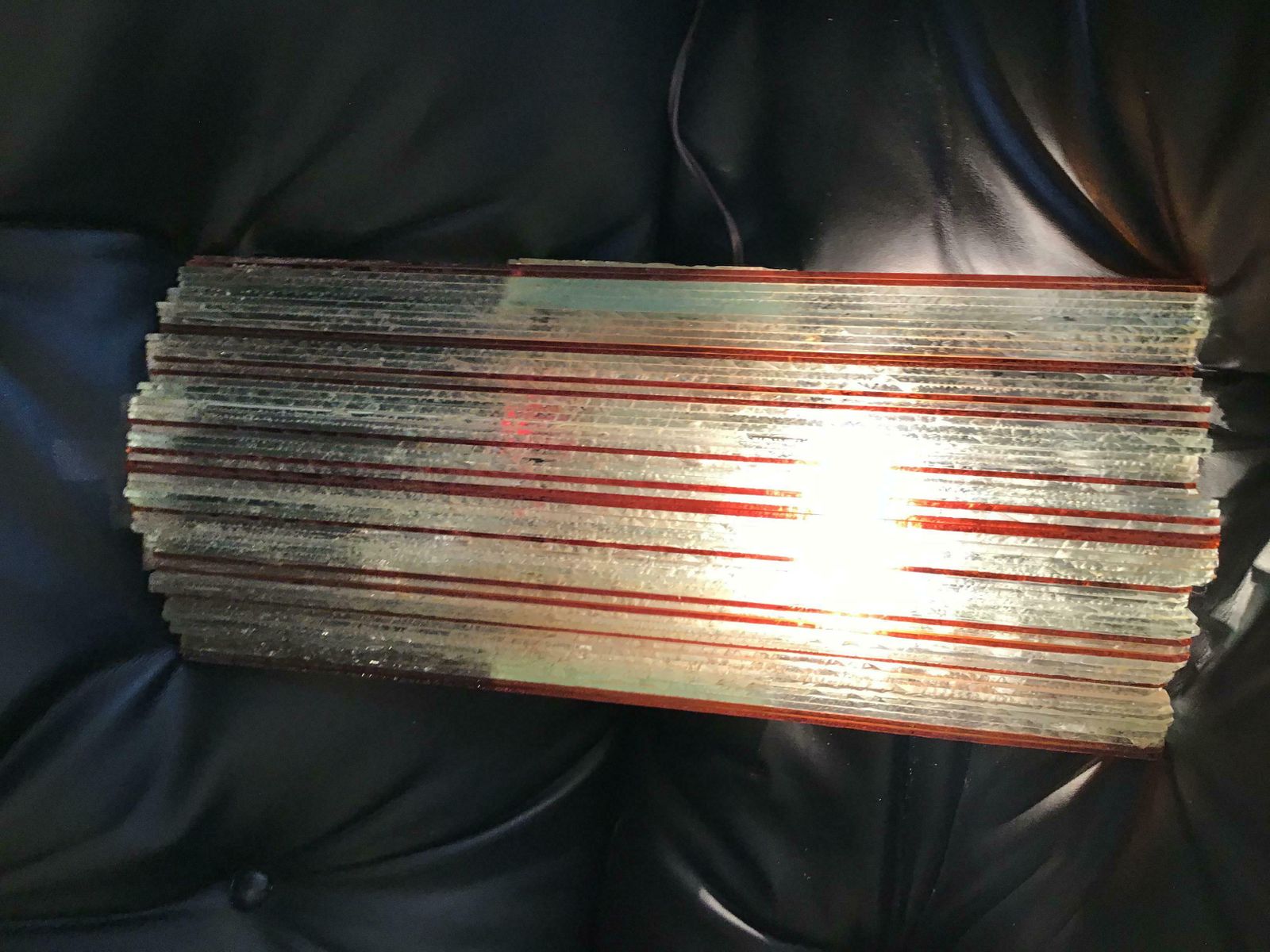 photo vinterior Albano Poli Sconce Glass Metal 1960 Italy