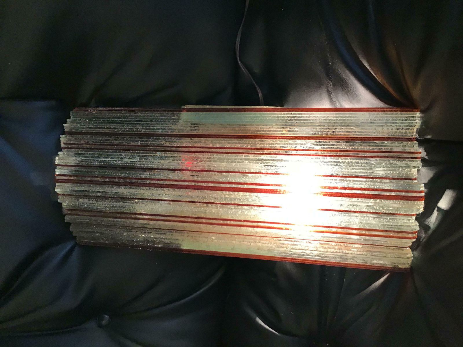 photo buy Albano Poli Sconce Glass Metal 1960 Italy