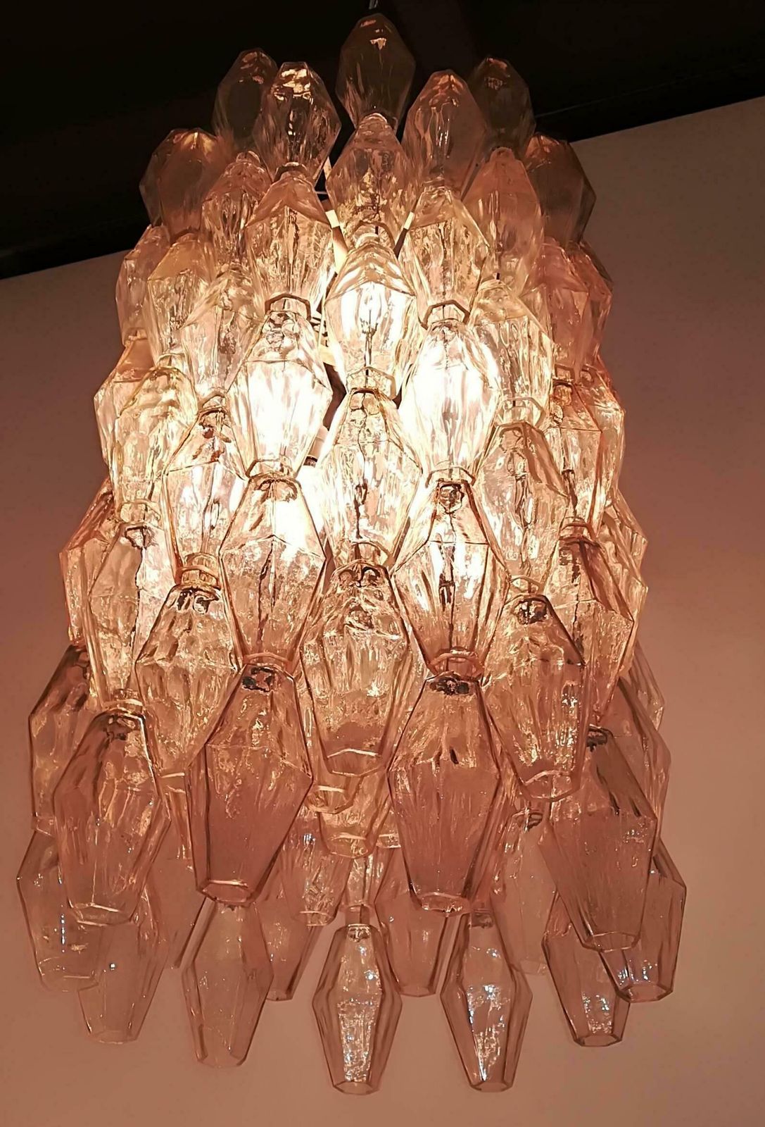 Venini, Chandelier Poliedri 1950, Carlo Scarpa photo 9041.0