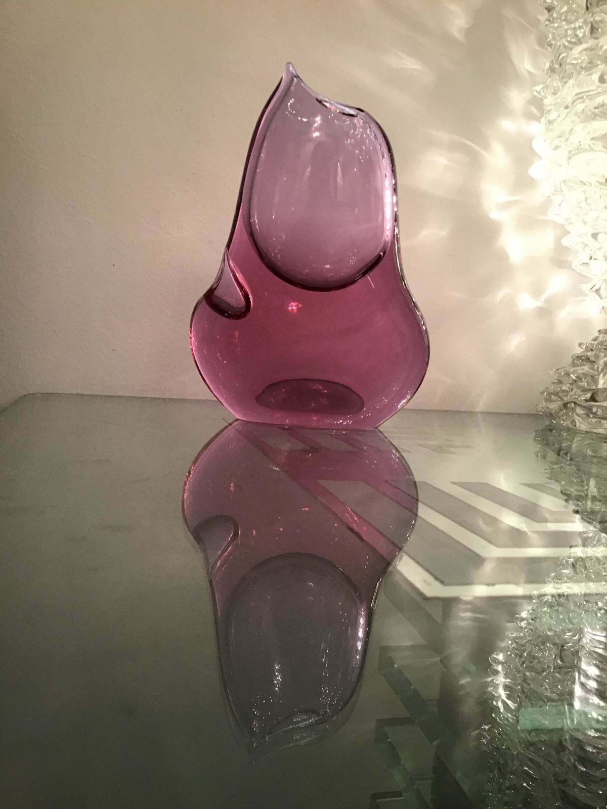 photo vintage Seguso Vase Murano Glass 1950 Italy