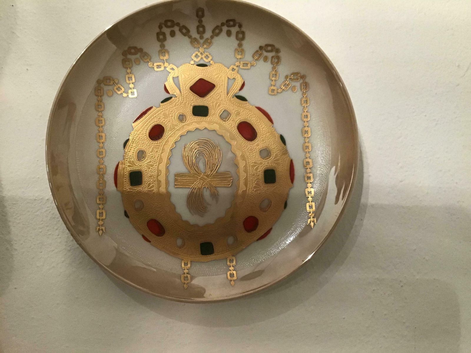 Morbelli Porcelain Wall Plate “Talismano Di Carlo Magno”, 1988, Italy photo vintage