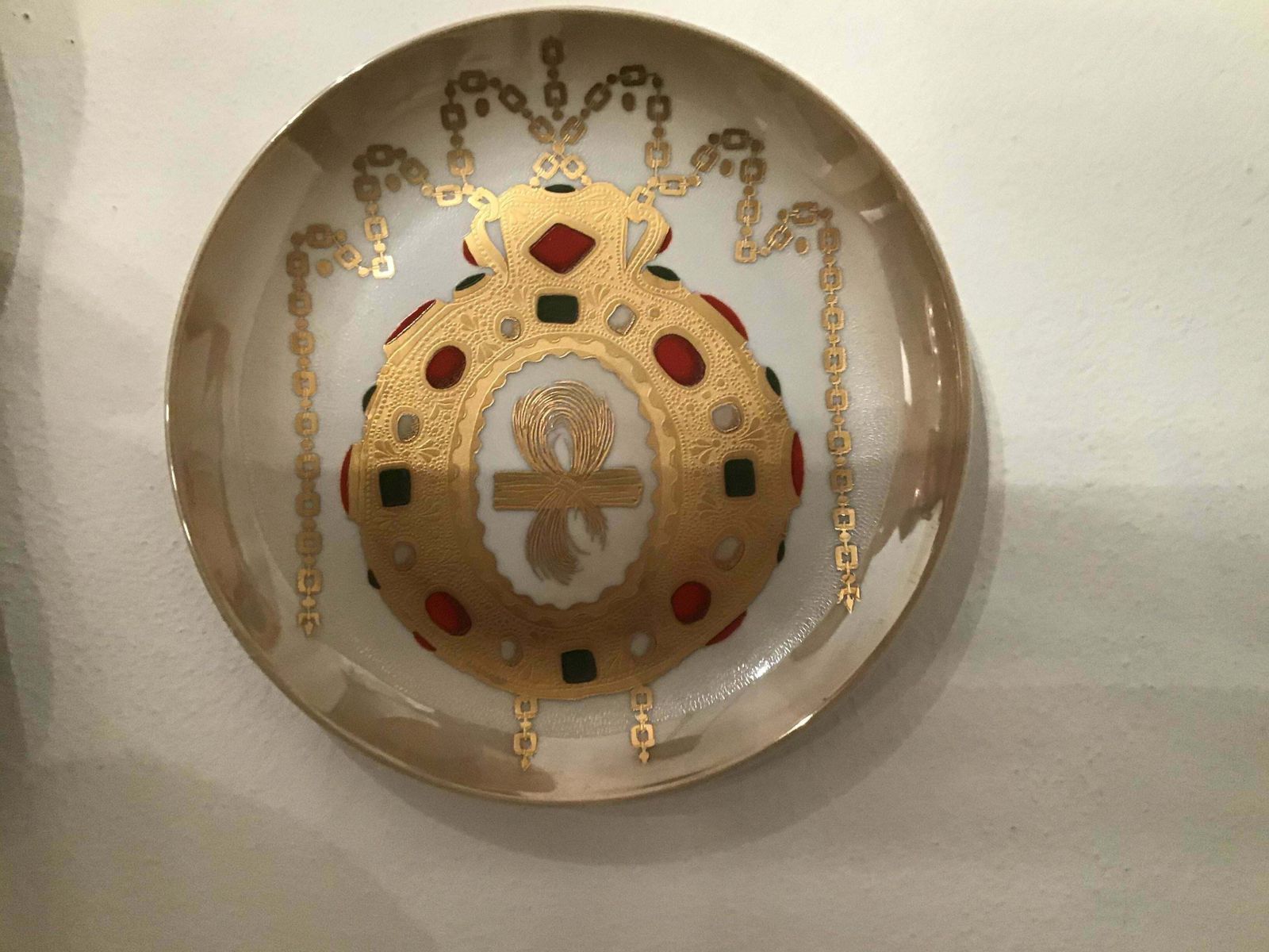 Art Morbelli Porcelain Wall Plate “Talismano Di Carlo Magno”, 1988, Italy photo