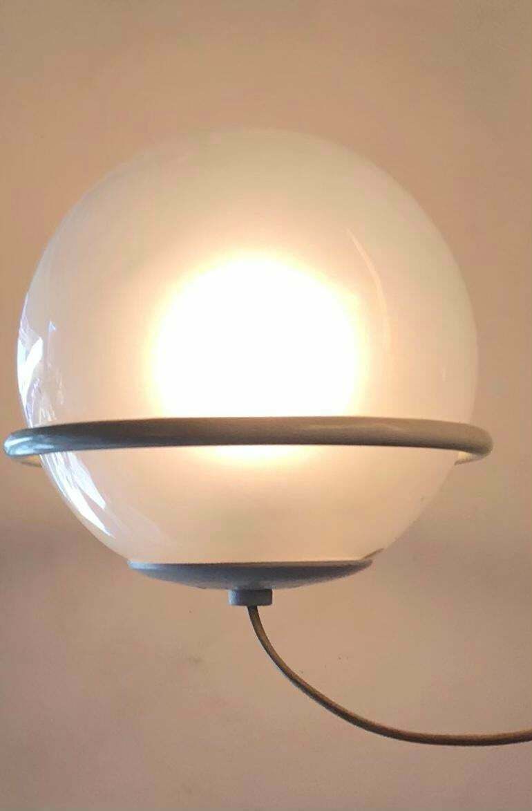 Gino Sarfatti Arteluce Couple Sconces Glass Metal Painted, 1955, Italy photo 3162.0