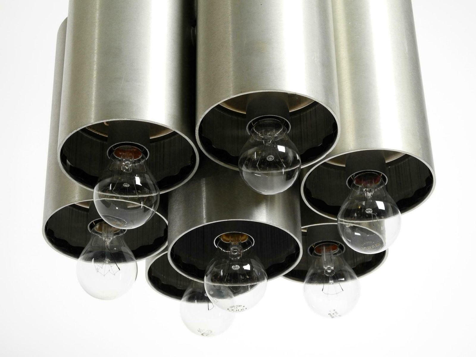 photo furniture Large Italian 1960s Space Age Ceiling Lamp With 13 Glasses By Goffredo Reggiani
