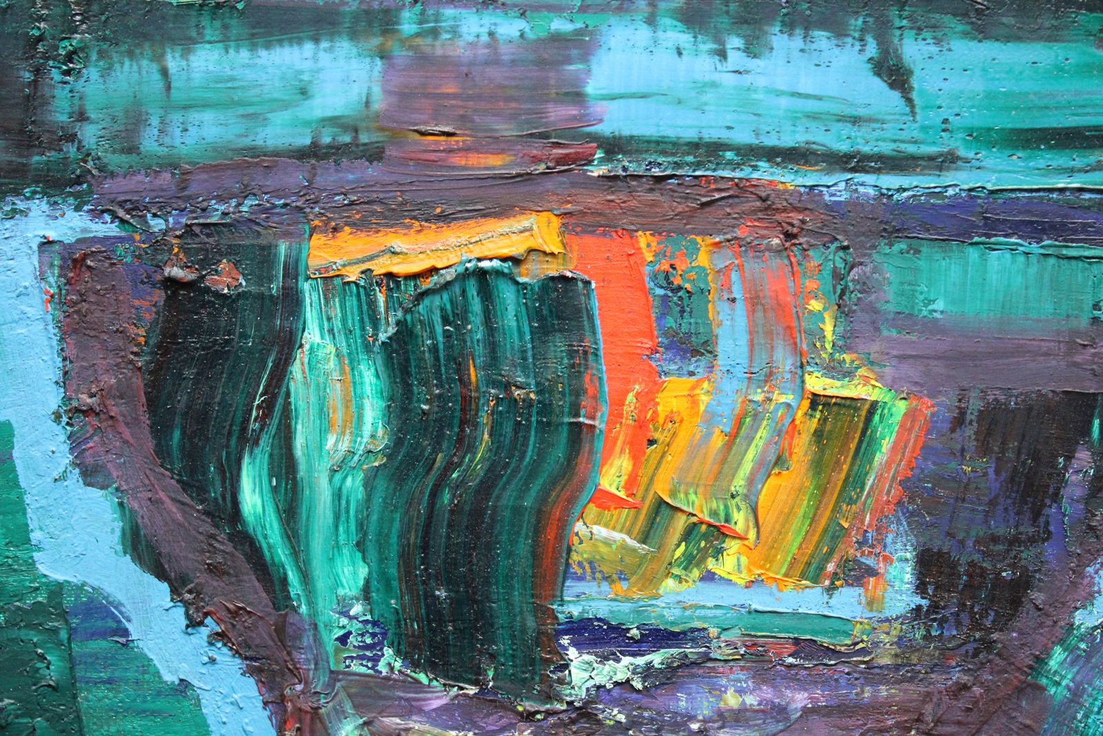 1936.0 Valdis Bush Millennium 1976., Oil On Canvas photo