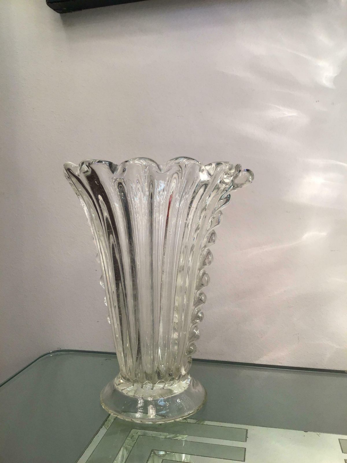 1627.0 Barovier E Toso Vase Murano Glass, 1940, Italy photo